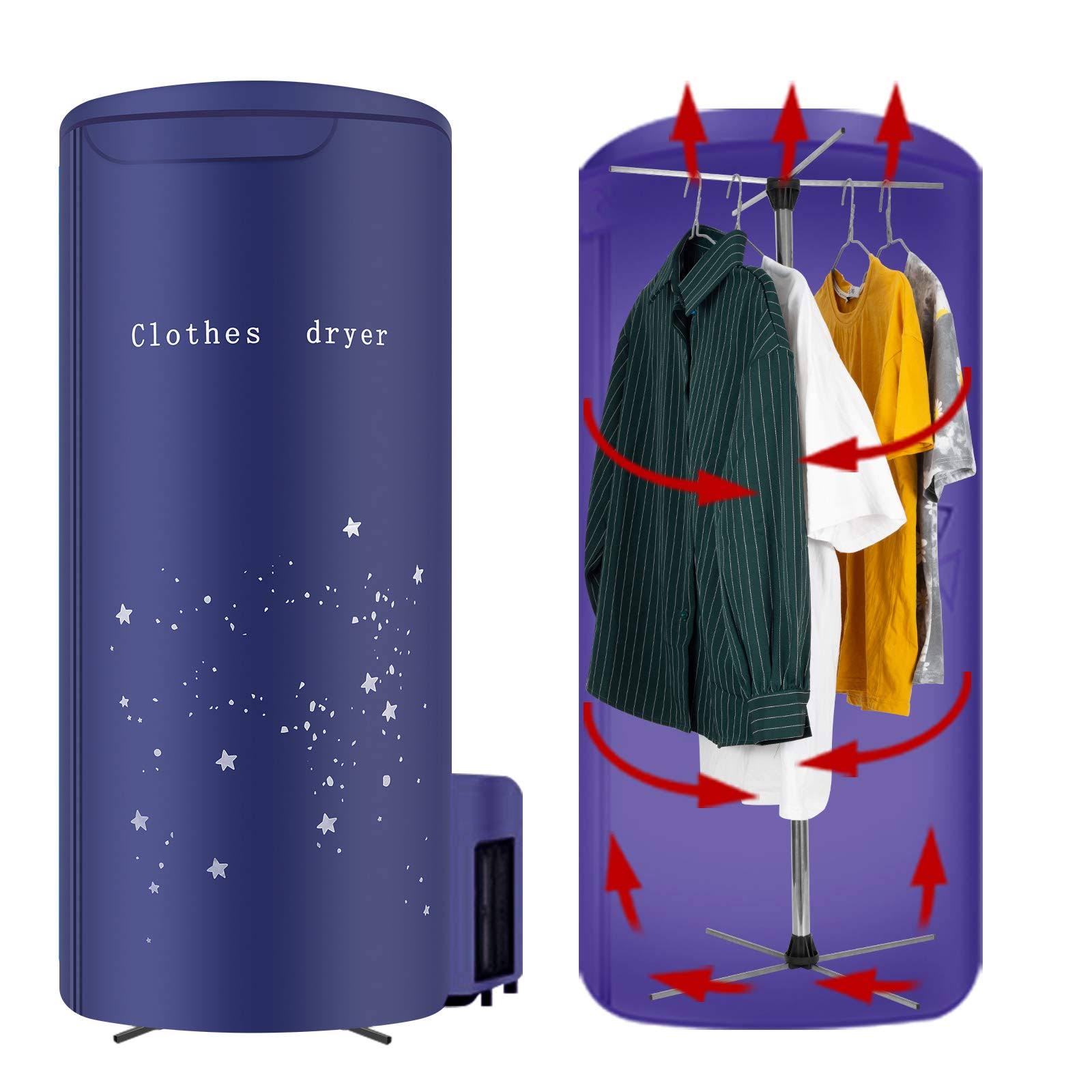 Nekithia Clothes Dryer Portable Travel Mini 900W Dryer Machine,Portable Dryer for apartments,New Generation Electric Clothes Drying