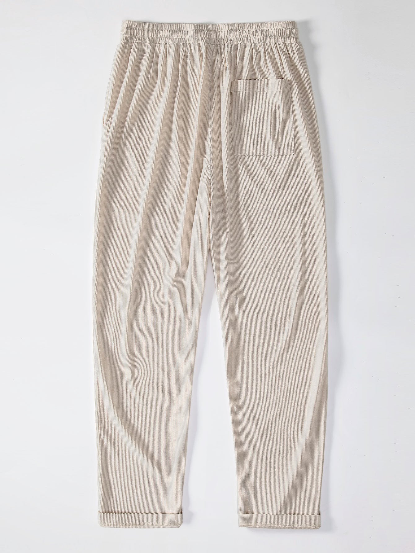 Pantalon en velours côtelé à jambes droites