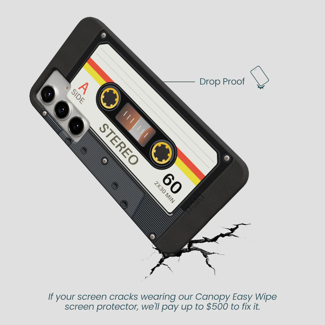 Black Cassette Samsung Galaxy S25+(Plus) Case