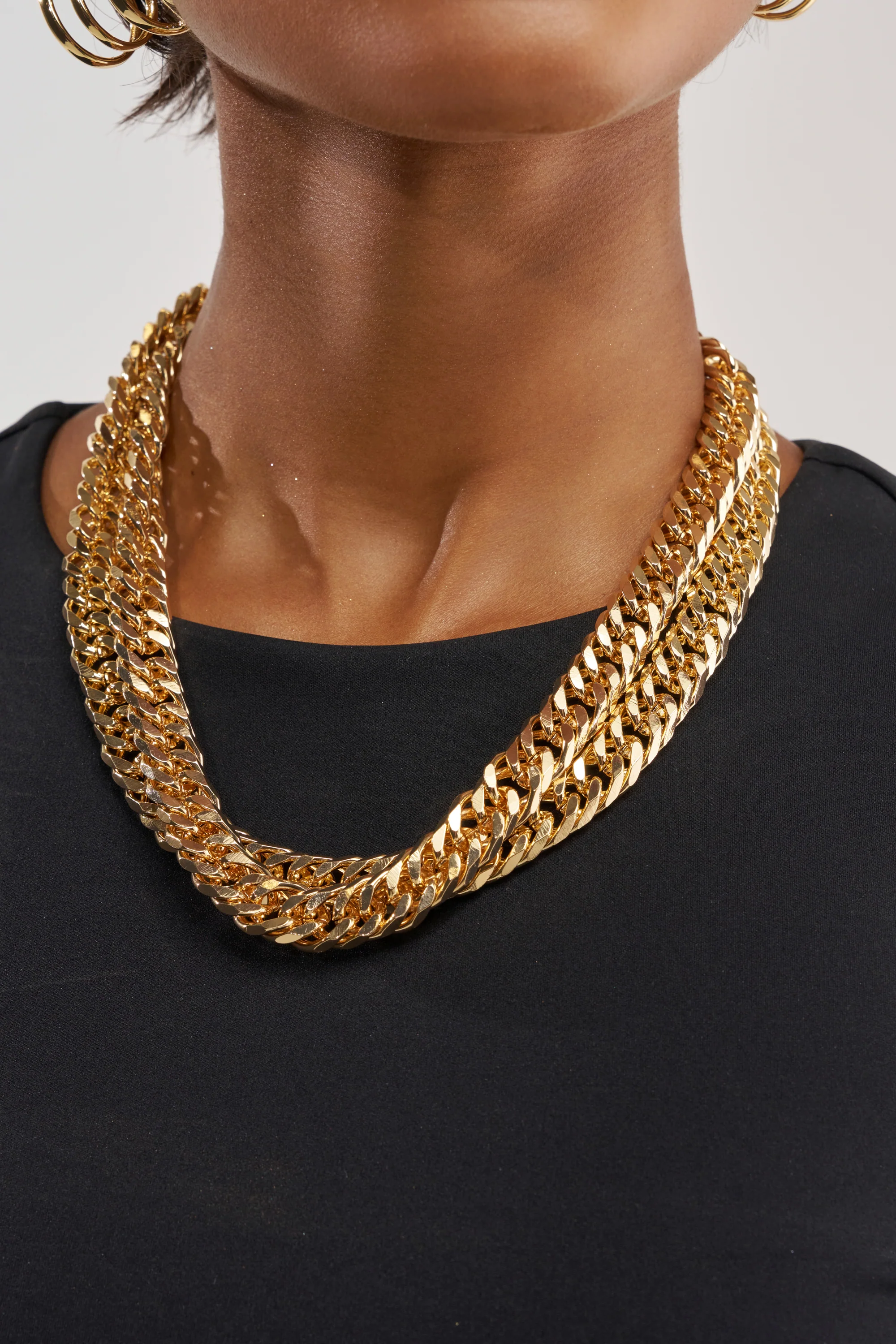 FINE ME IN MIAMI DOUBLE CHAIN NECKLACE - Akira Store