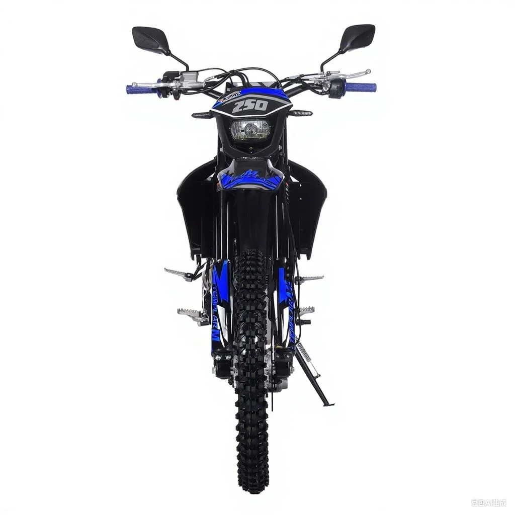Templar M 250cc Gas Dirt Bike with Engine 5 Speed Pit Bikes Adult Pitbike, Big 21"/18" Wheels!(Blue) - Image 4