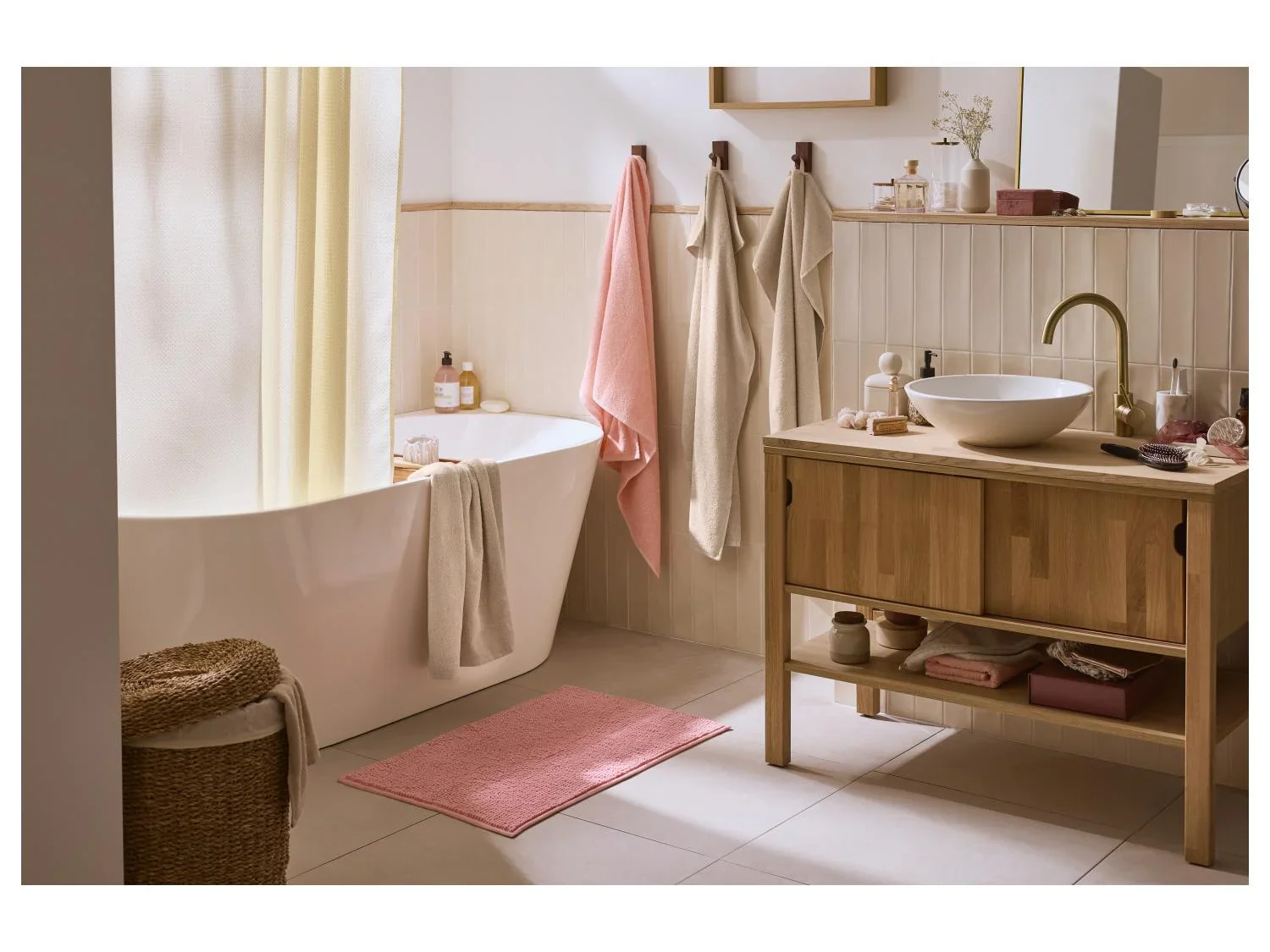 LIVARNO Serviette de douche en ponge