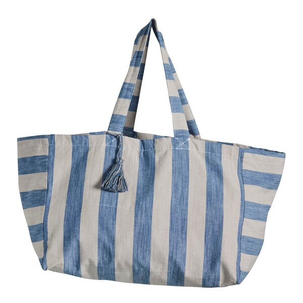 Felima handlenett 50x25 cm lin/blå