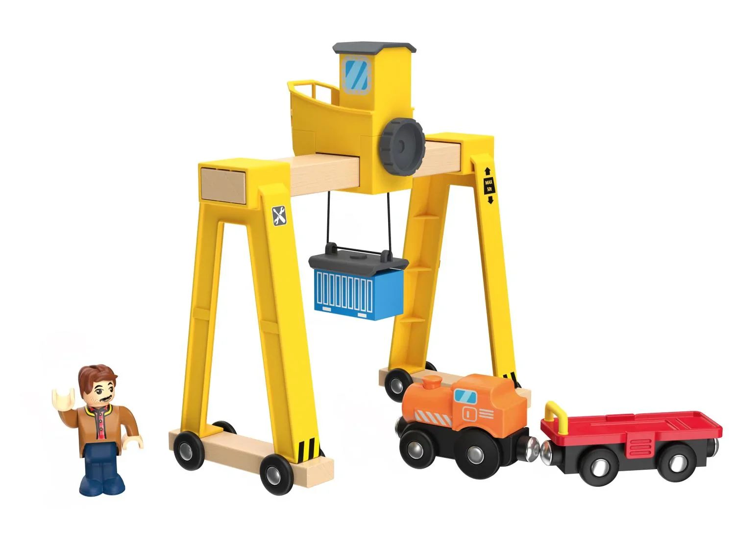 lupilu Accessoires pour circuits de train en bois