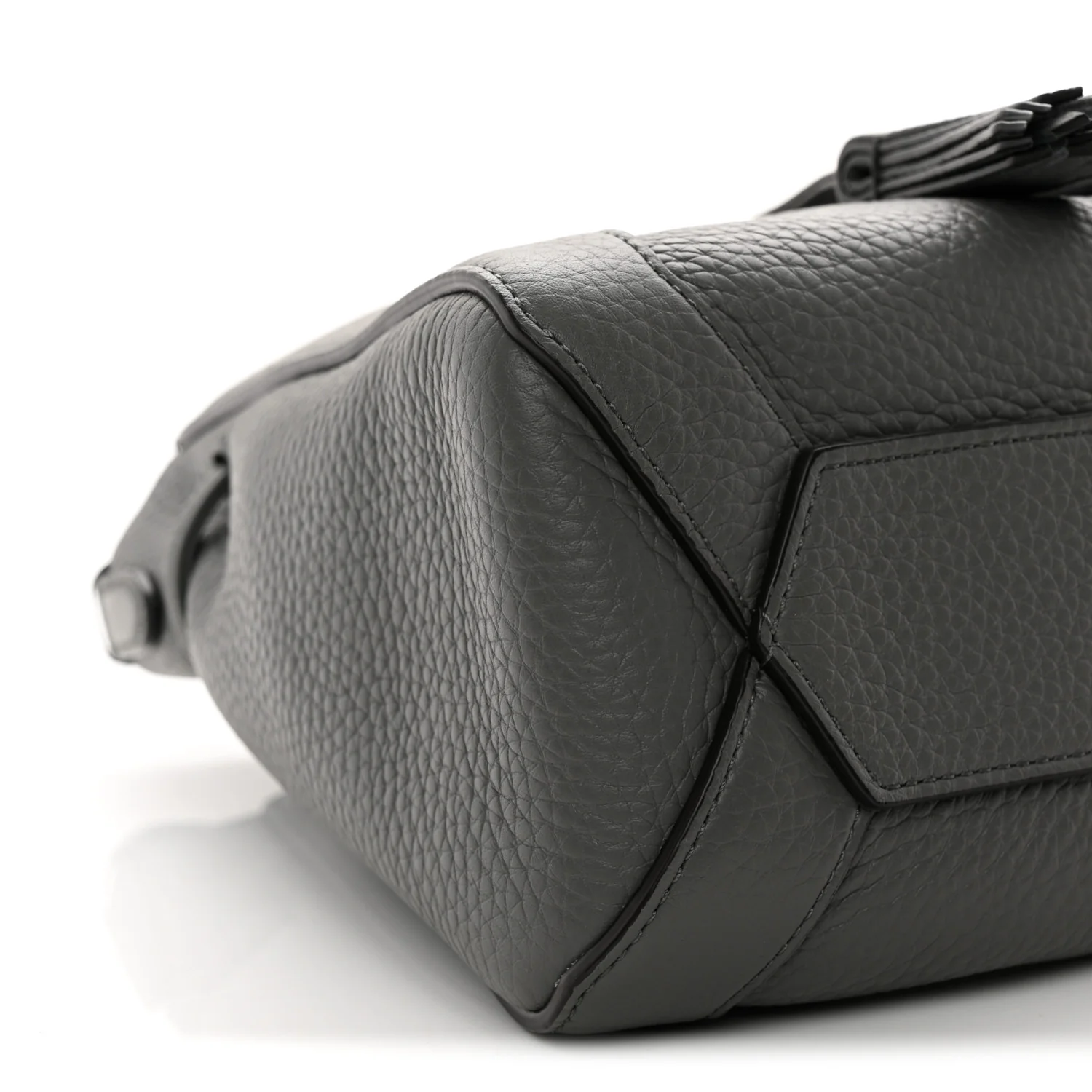 Heavy Grain Calfskin Mini Millie Charcoal