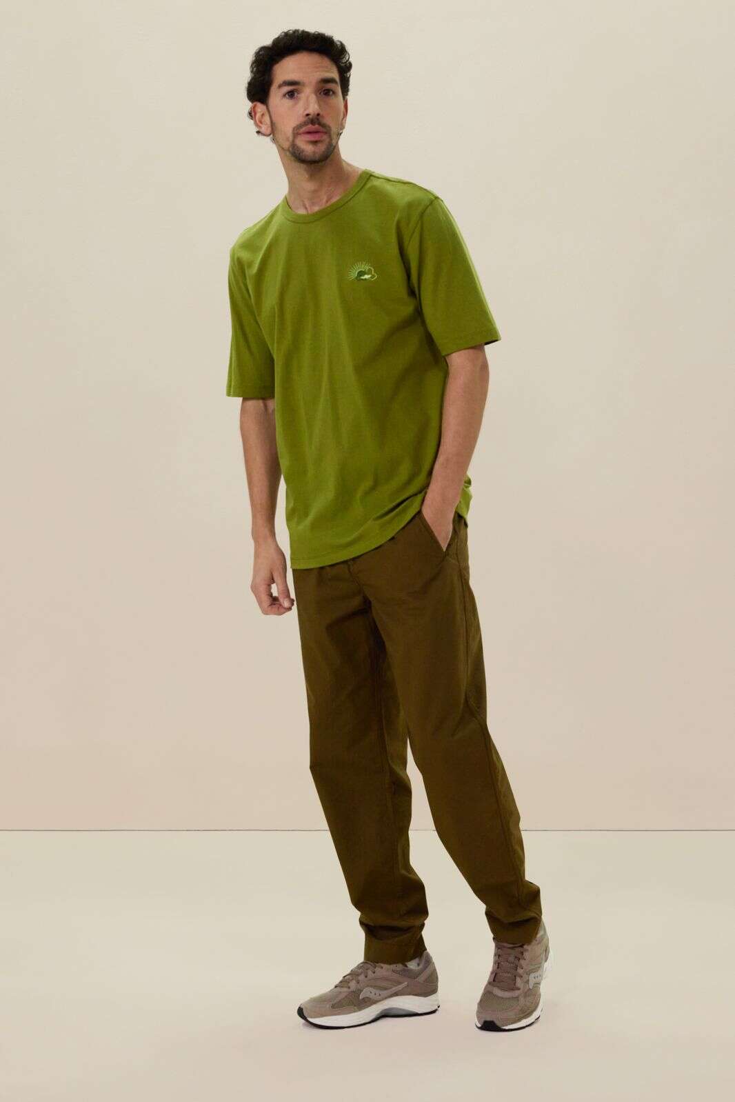 Groen t-shirt met embroidery