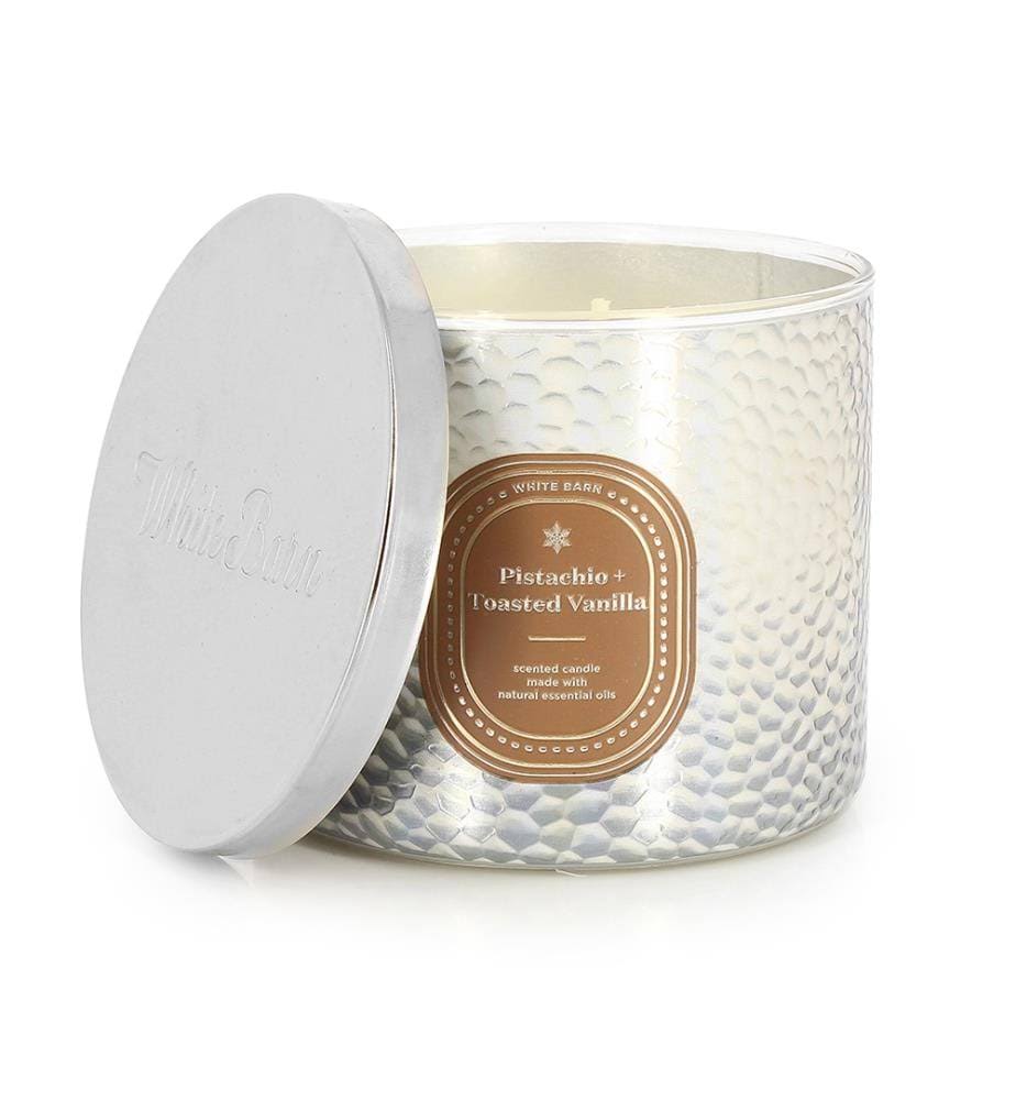 Bath & Body Works Accents | Pistachio and Toasted Vanilla Bath and Body Works 3 Wick Candle | Color: White | Size: Os | Kirstengscloset's Closet
