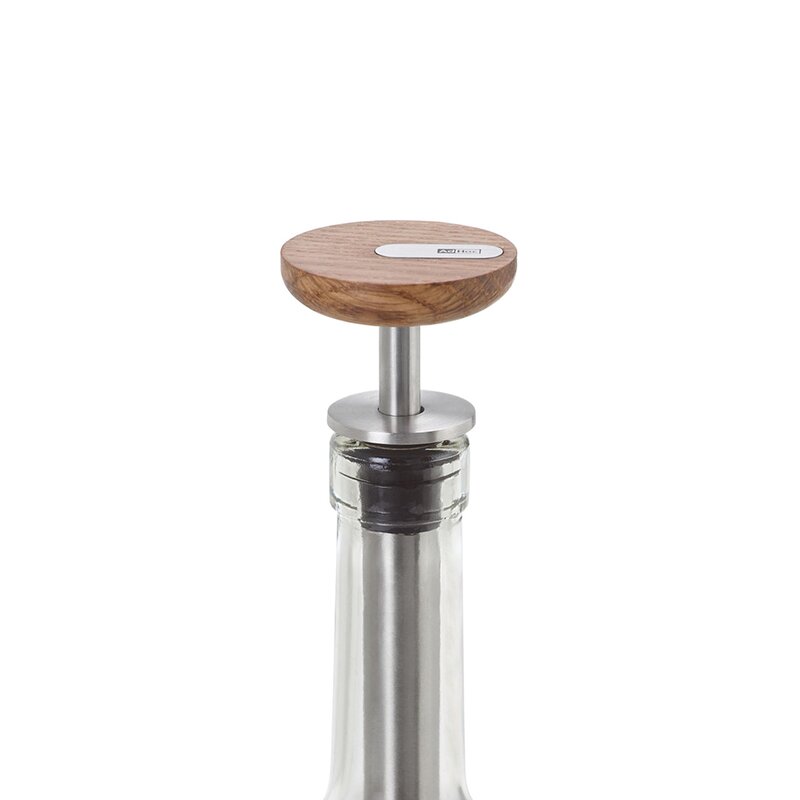 CasQ vinstopper m/vakumpumpe 10,5 cm eik/stål