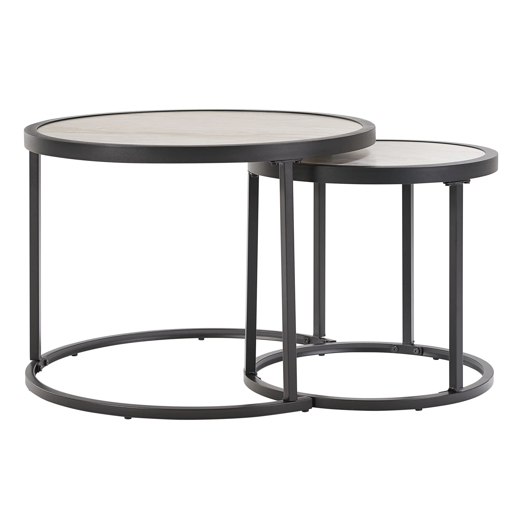Better Homes & Gardens River Oaks Outdoor Sofa & 2 Nesting Tables with Patio Cover, Natural