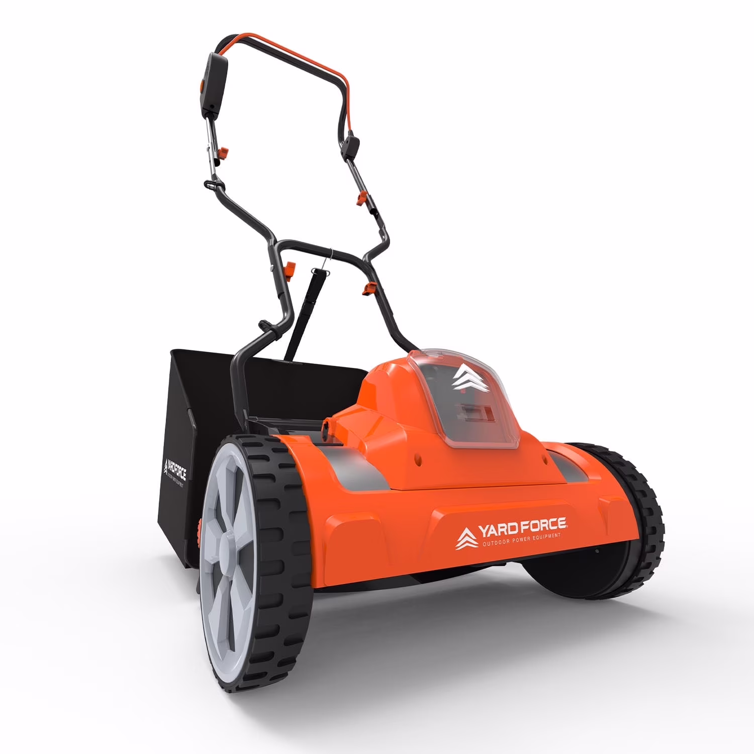 Yard Force Yf20vrx - RM2 Reel Mower Cordless Hybrid 15 - Inch 20V Lithium - Ion, 2 Battery, Compact Storage, 12 Gallon Bag, Clean Cut for Healthy Lawn, Bermuda and Centipede Grass Only