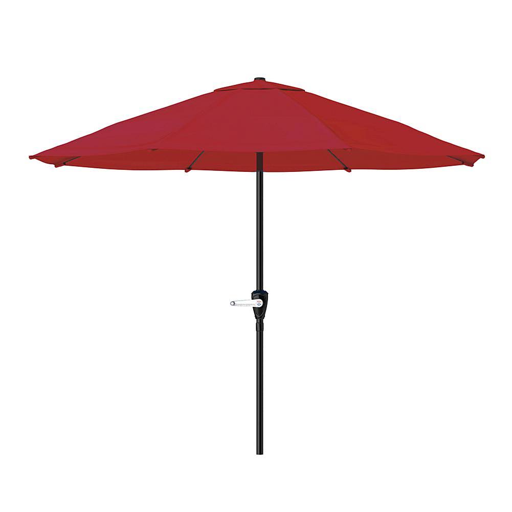 Nature Spring 9' Patio Umbrella with Easy Crank - Red