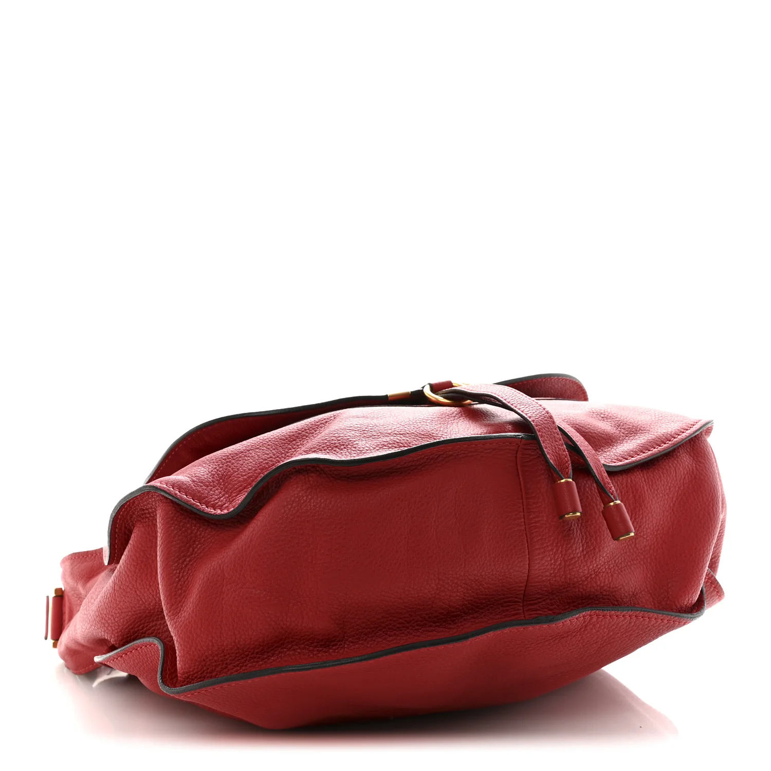 Calfskin Large Marcie Hobo Red