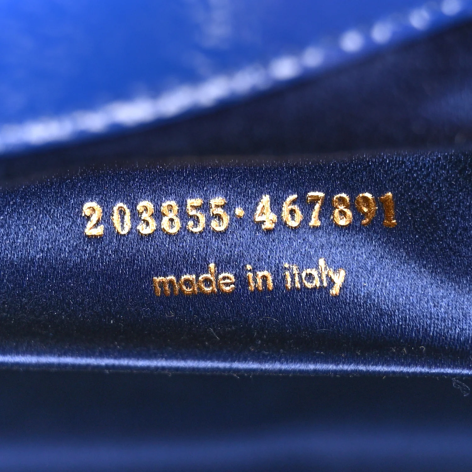 Textured Patent Monogram Large Belle De Jour Clutch Royal Blue
