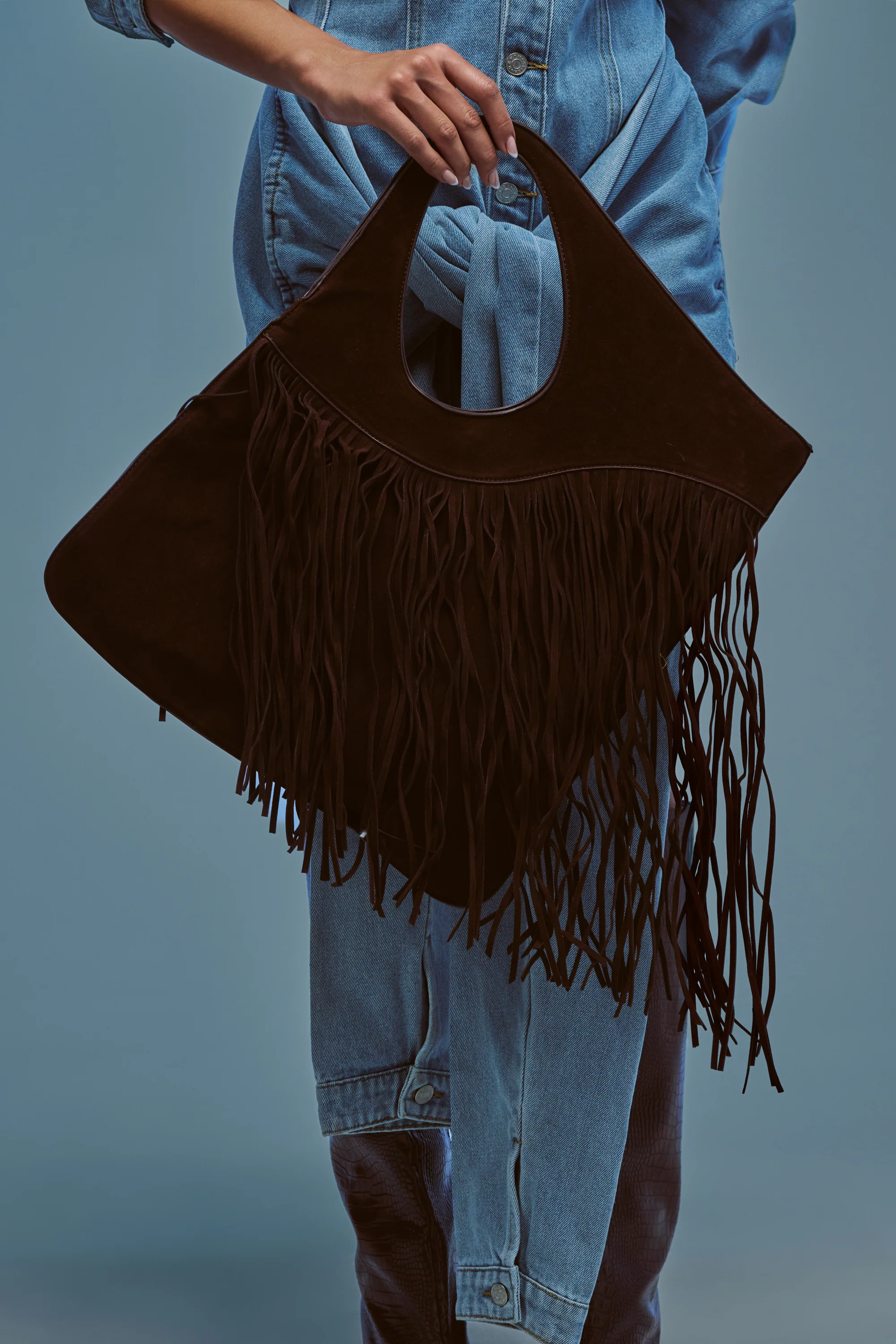 FRINGED OUT SHOULDER PURSE - Akira Store