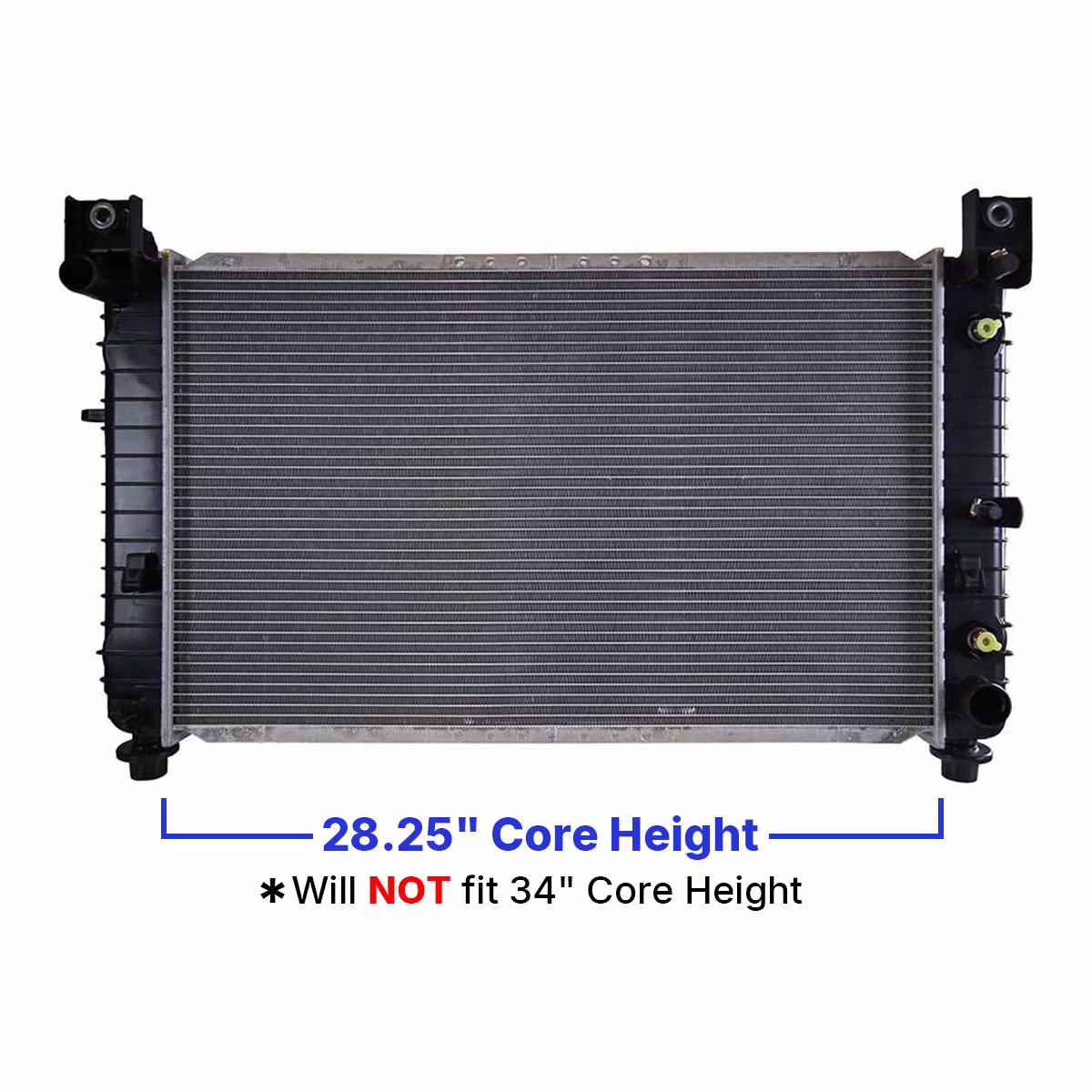 Autoshack Radiator for GMC Sierra 1500 Classic Sierra 2500 Yukon XL 1500 Cadillac Escalade Chevrolet Tahoe Suburban 1500 Silverado 2500 Silverado 1500 2007 Silverado 1500 Classic 4WD AWD RWD RK878