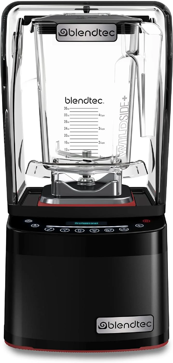 Blendtec Professional 800 - Blender with WildSide+ Jar (90 oz) for Smoothies & Frozen Drinks - Quietest Professional-Grade Power - 11-Speed Touch Slider - Easy to Clean - Black