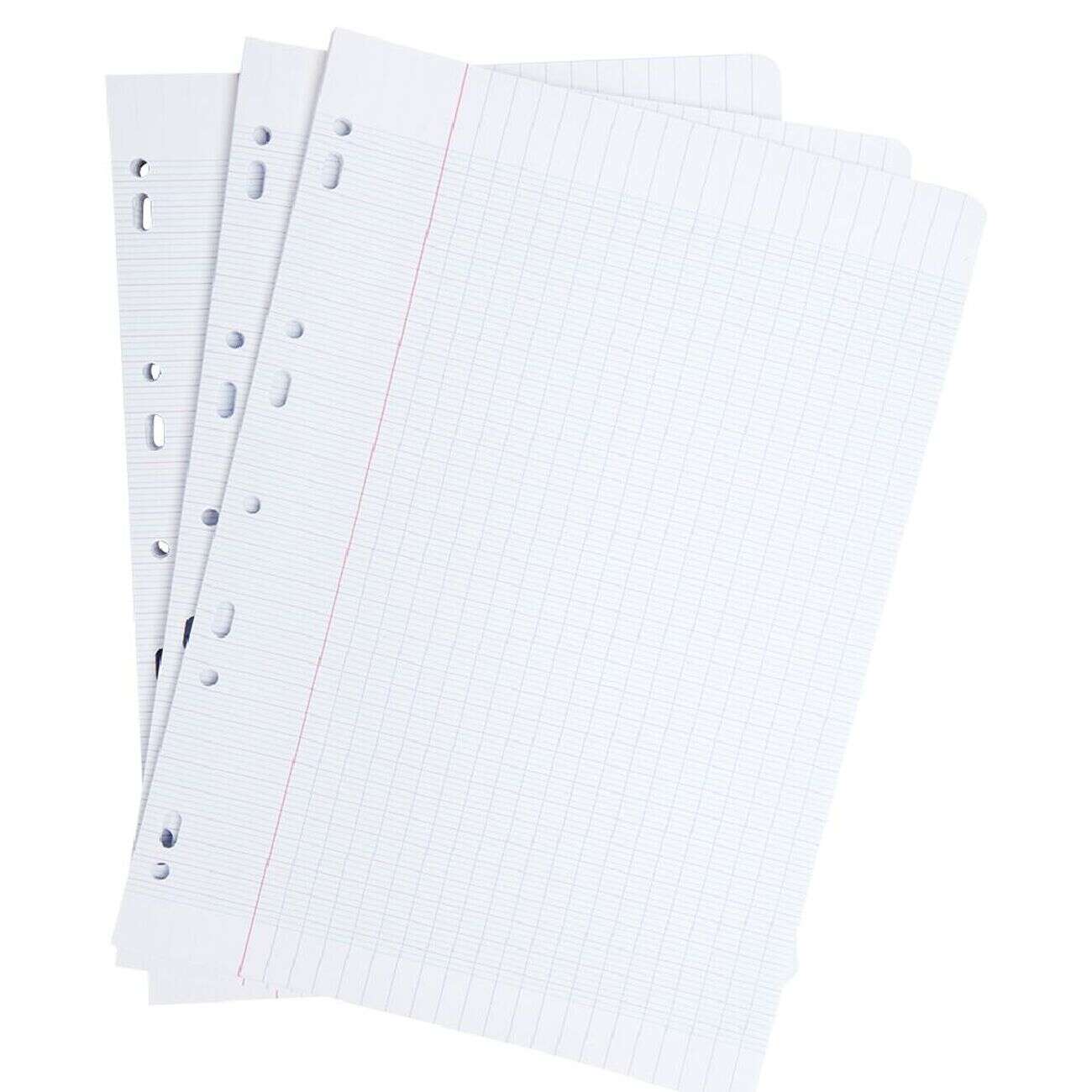 Feuille simple perforée A4 grands carreaux 21x29,7 cm x400
