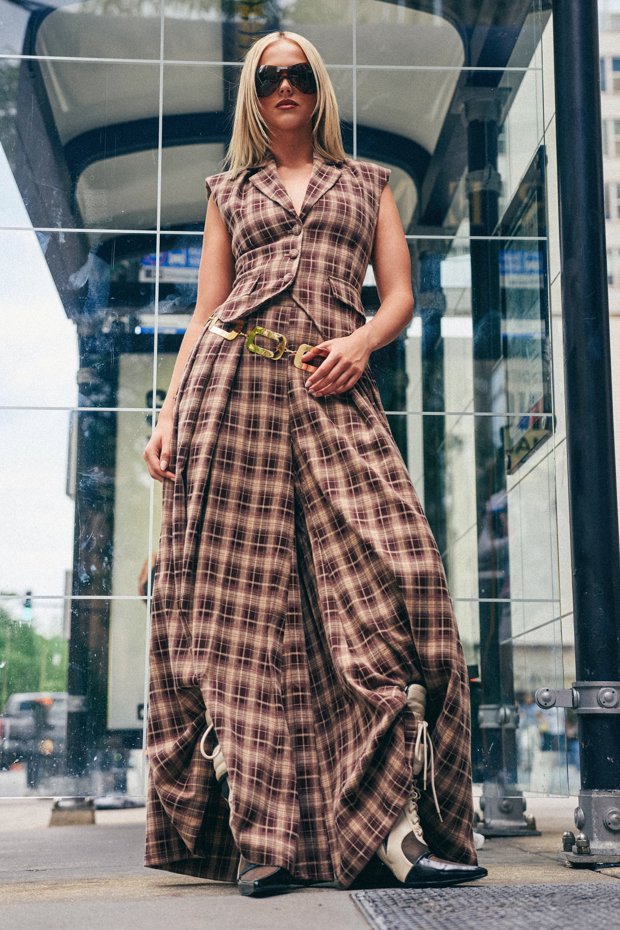 PLAID PRINCESS TROUSER - Akira Store