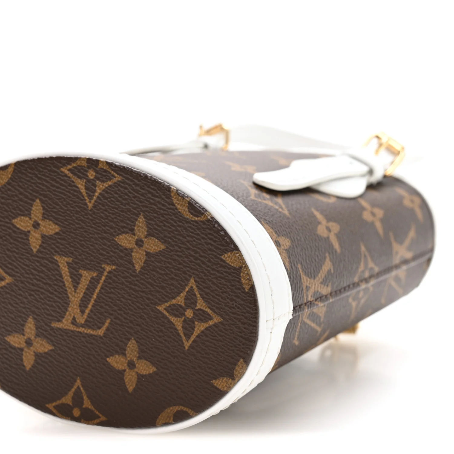 Monogram LV Match Nano Bucket Bag White