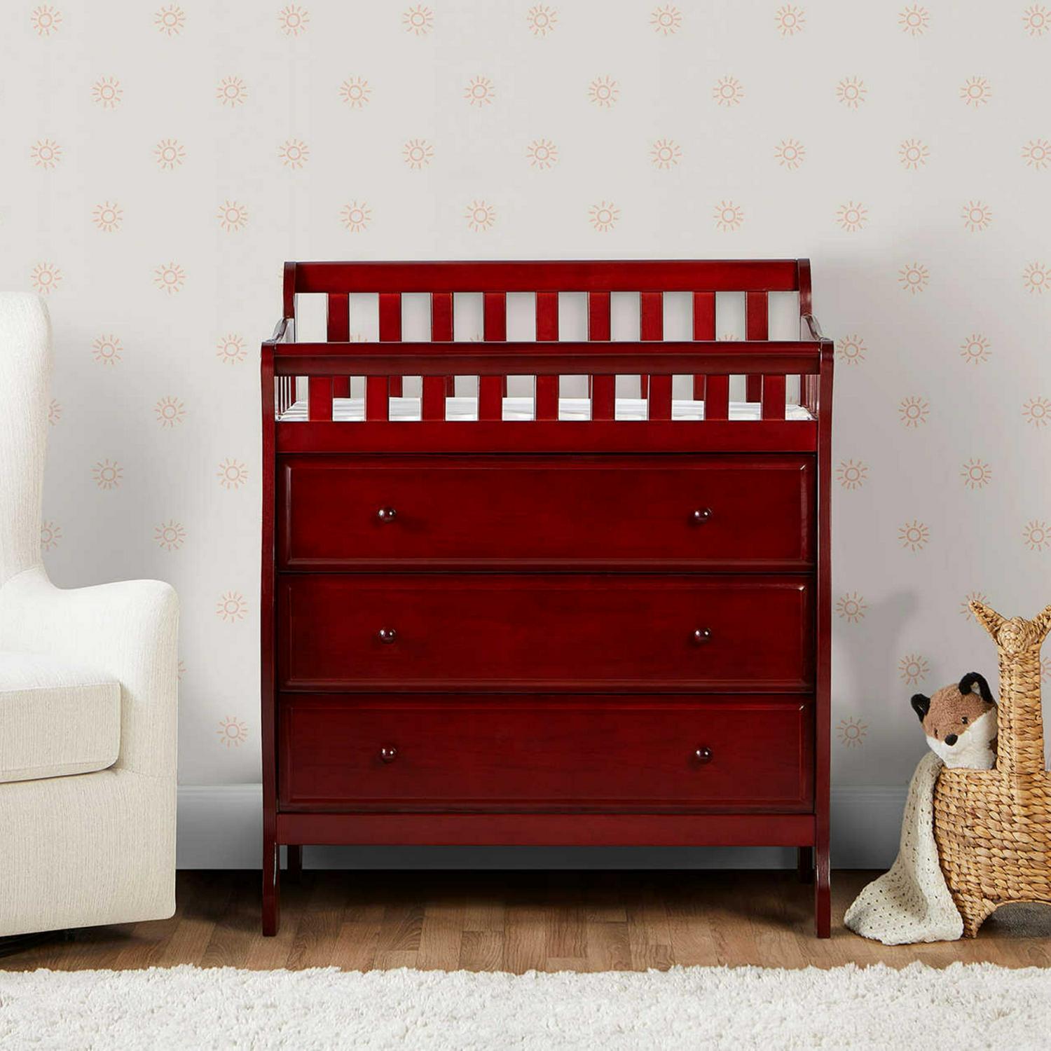 Dream on Me Marcus Changing Table and Dresser. Cherry