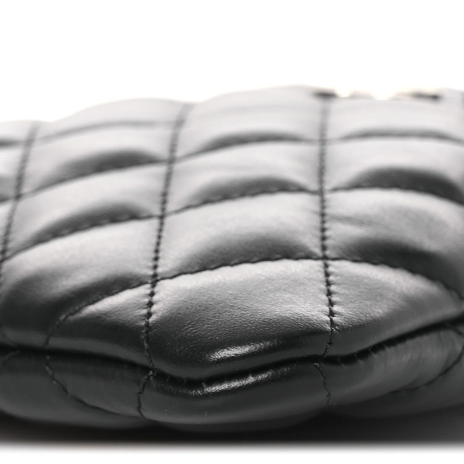 Lambskin Quilted Uniform Crossbody Bag Black