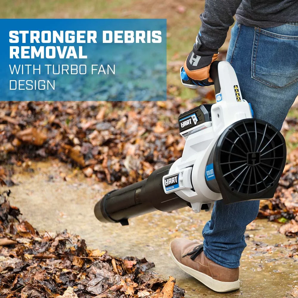 40V 155 MPH at 600 CFM Cordless Brushless Axial Leaf Blower Kit, (1) 4.0Ah Lithium-Ion Battery - Image 10