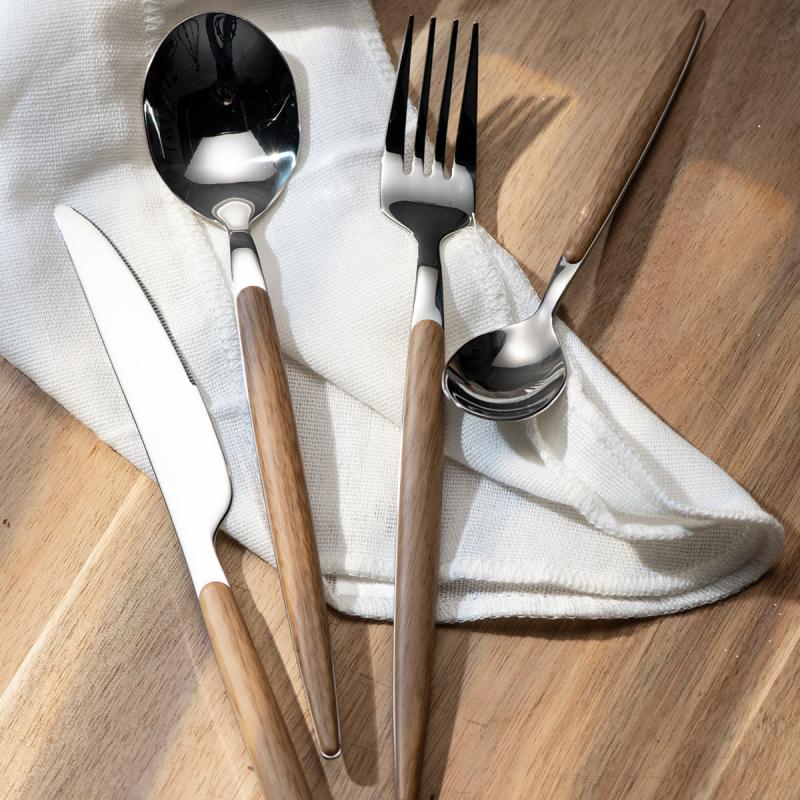 Eik skje 20 cm natur/blank