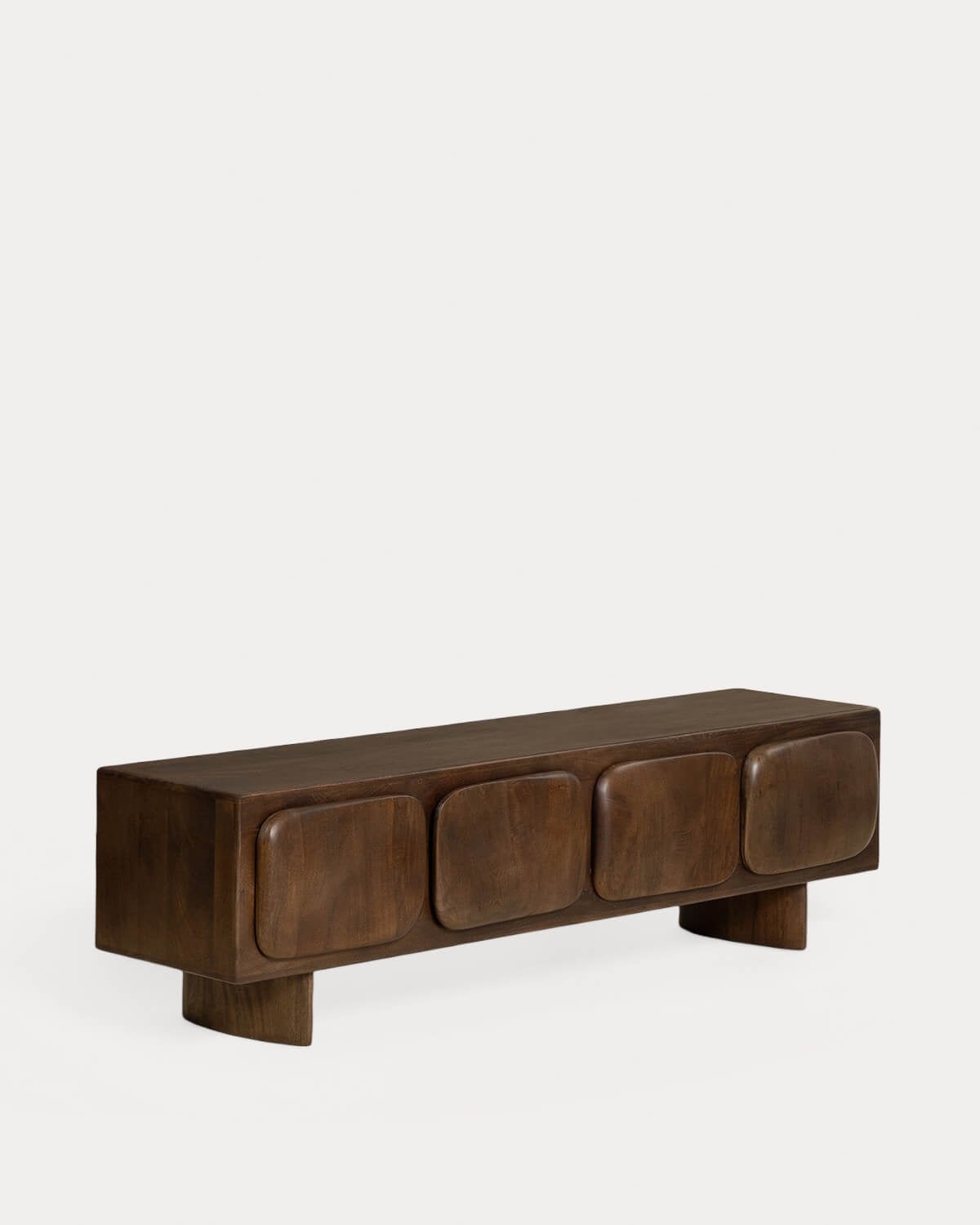 Orlean - Mueble de TV 4 Puertas de Madera de Mango Orlean