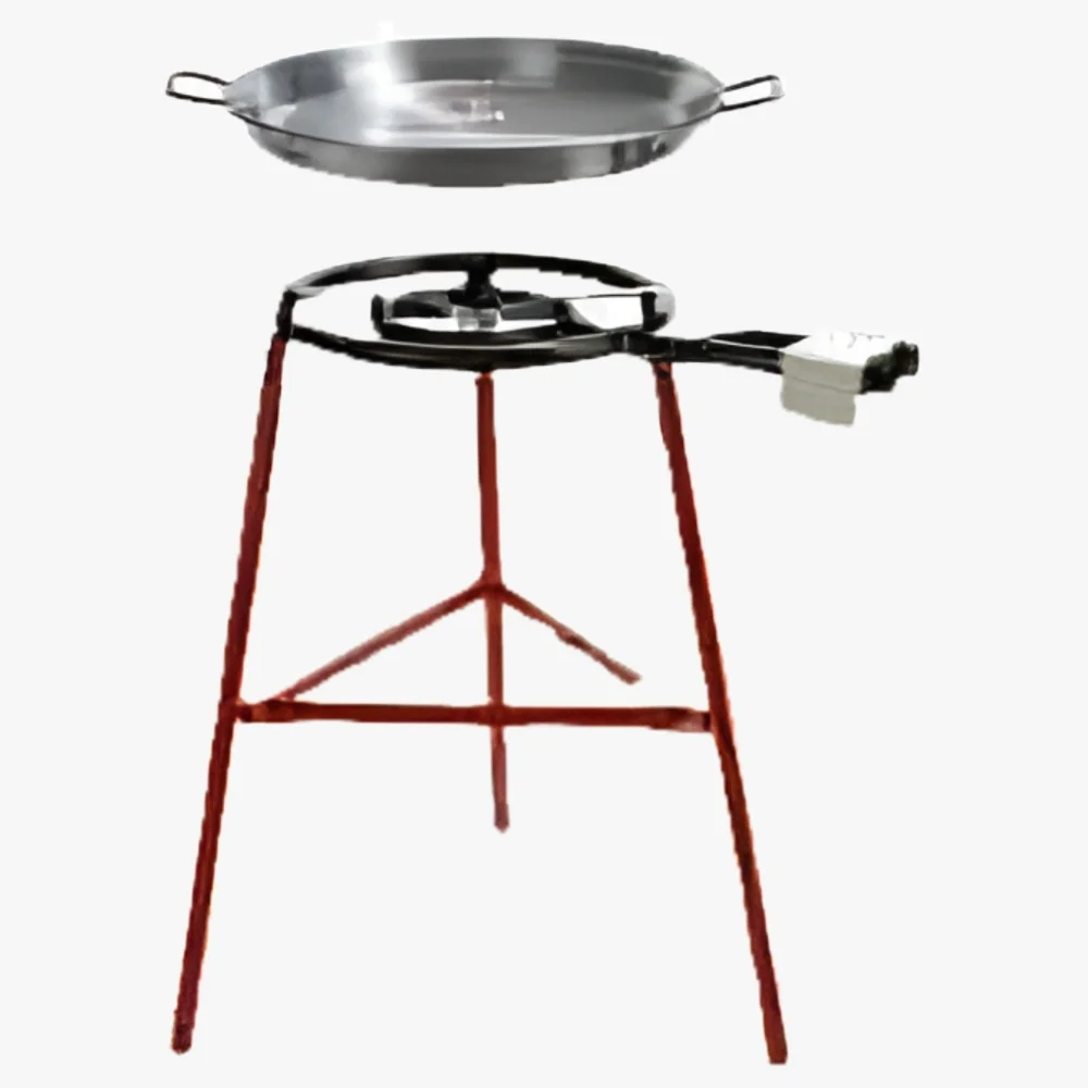 Tabarca Paella Pan Set with Burner, Outdoor Pan and Reinforced Legs(14 Servings) - Image 7