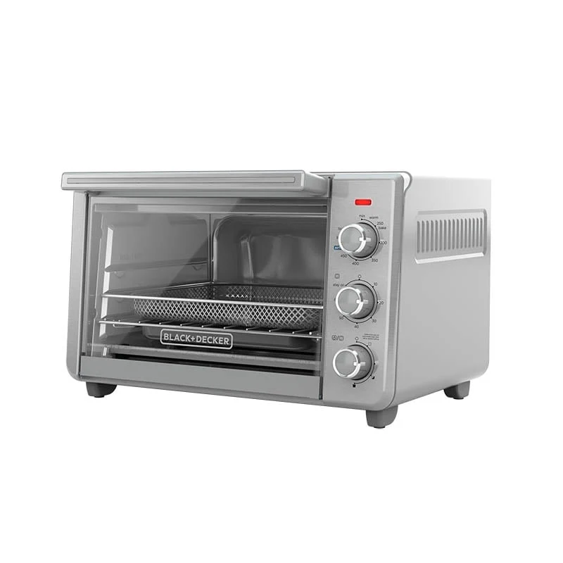 BLACK+DECKER 6 - Slice Crisp 'N Bake Air Fry Toaster Oven, TO3217SS