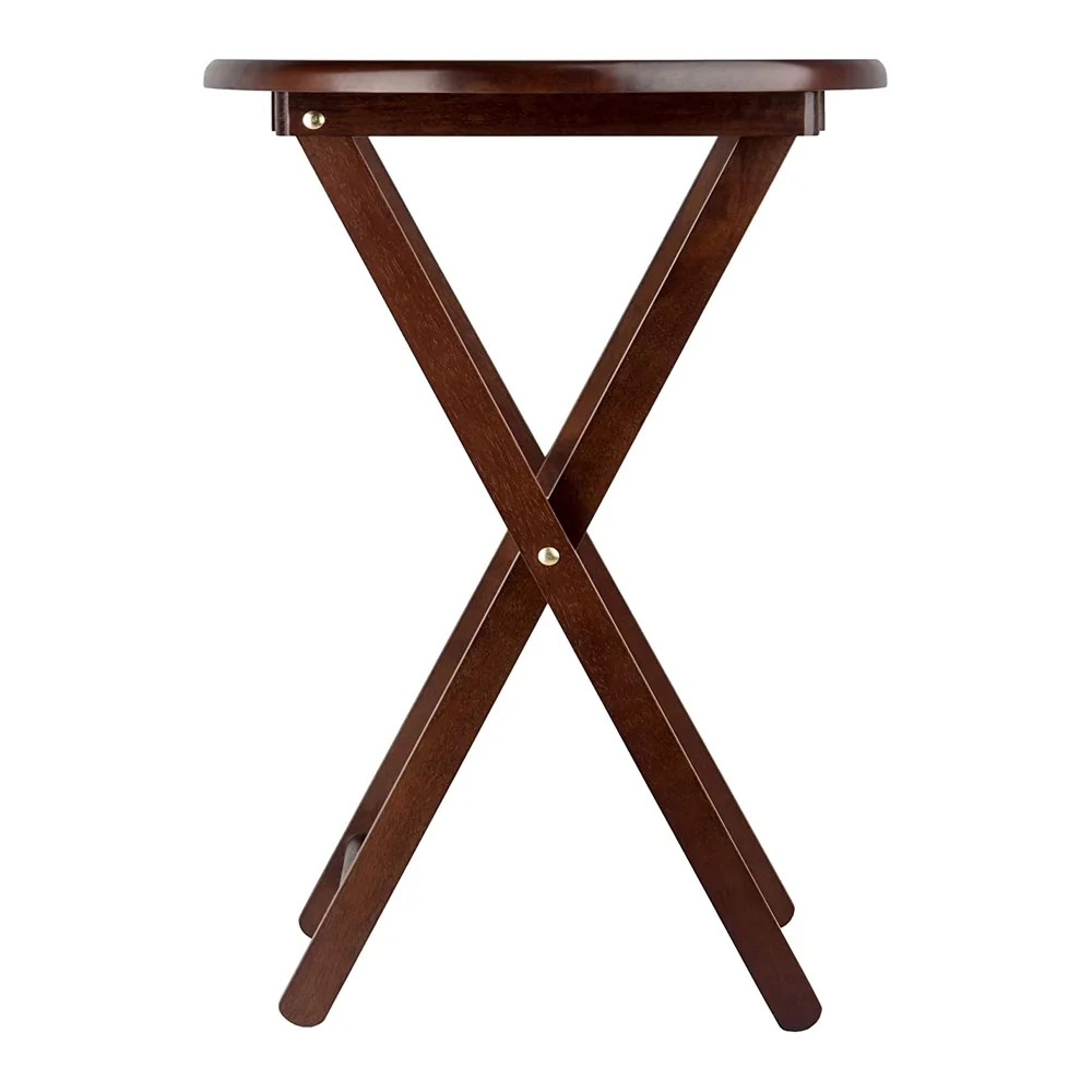 Nathan 5-Piece Snack Table Set, Oval Tops, Cappuccino Finish(Cappuccino) - Image 5