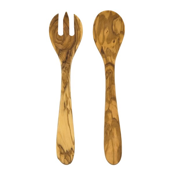 Salatbestikk 30 cm oliventre