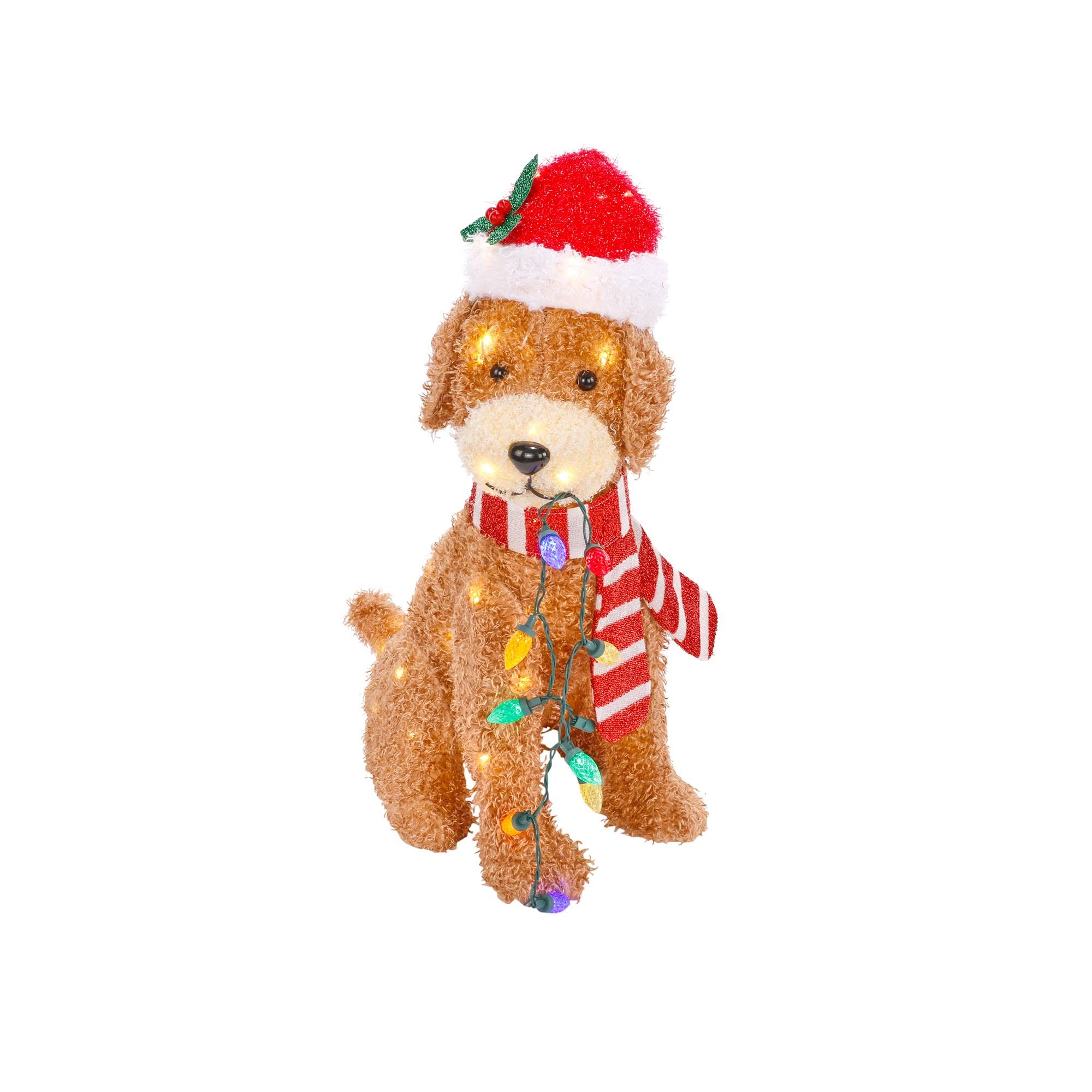 Holiday Living 27 LED Christmas Goldendoodle Dog