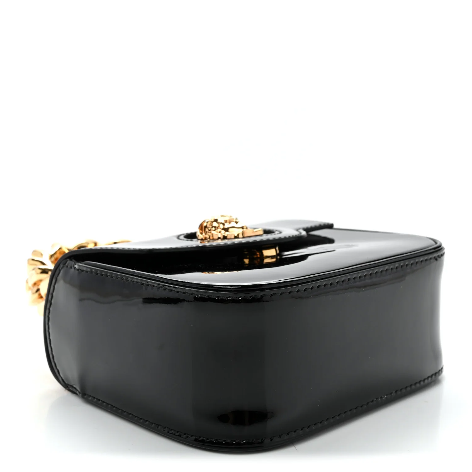 Patent Mini La Medusa Bag Black