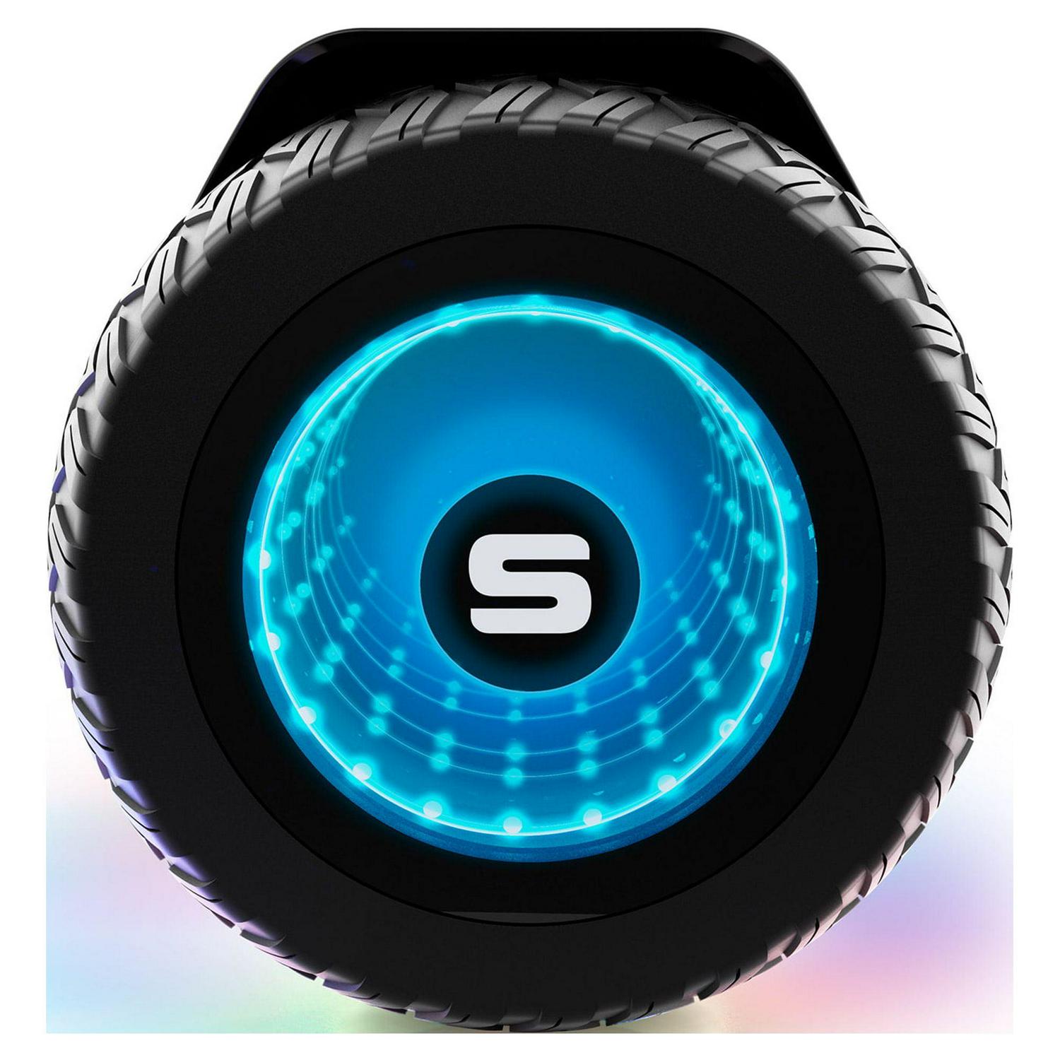 Warrior XL Off Road Hoverboard 250 lb Weight Limit Music Synced Bluetooth LED Lights 8 Inch Infinity Wheels 8 Mph LiFePo Battery UL Compliant Image 6