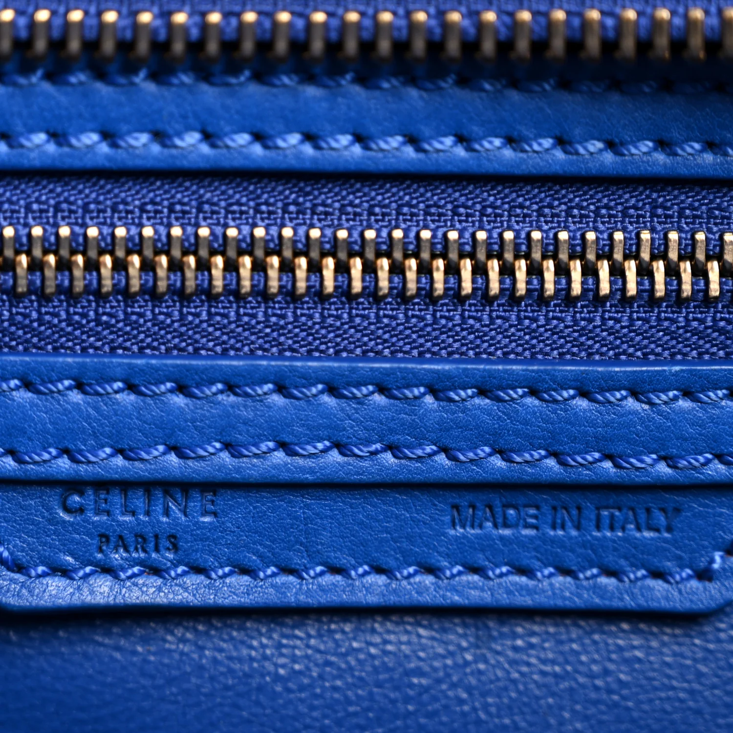 Smooth Calfskin Micro Luggage Royal Blue