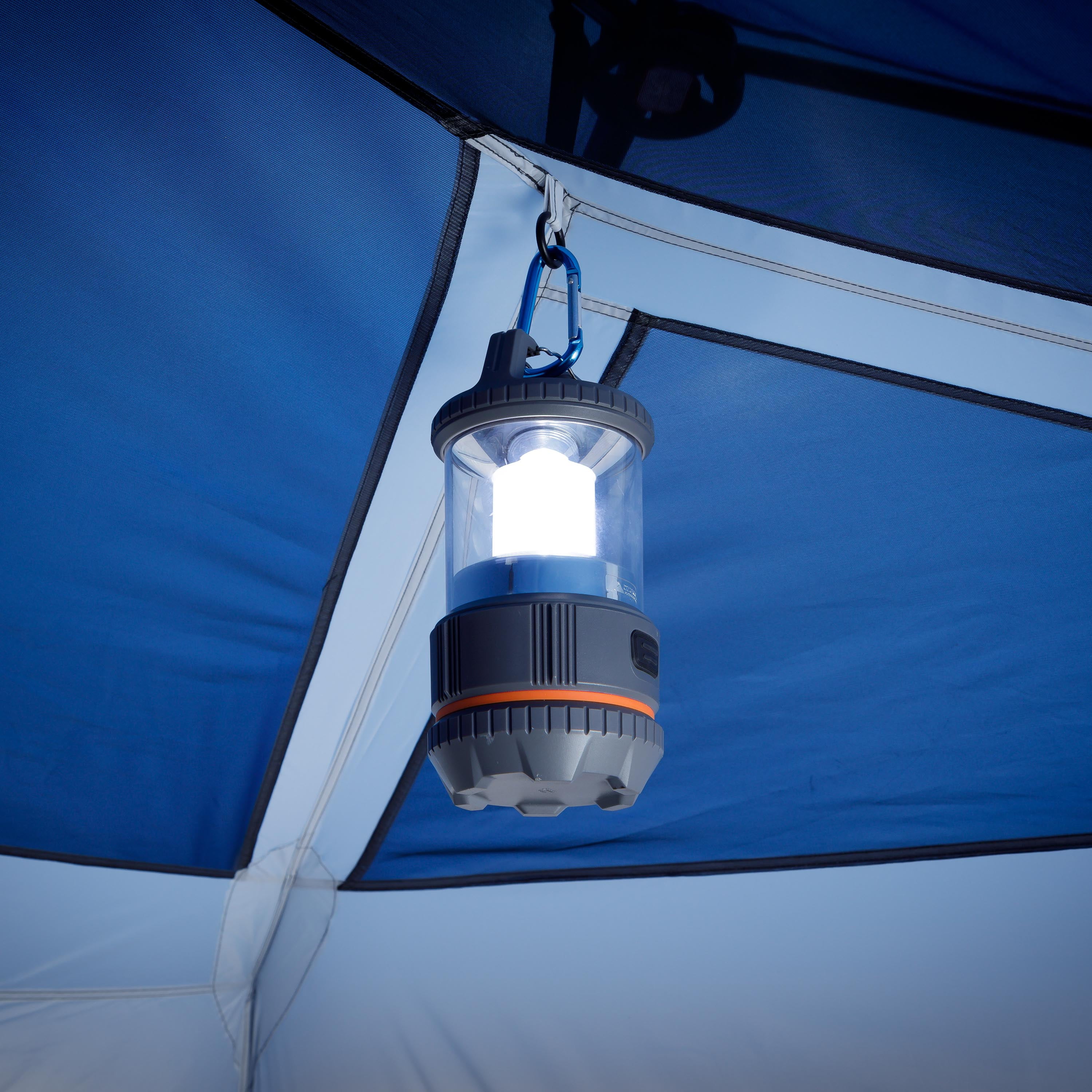 8-Person Instant Cabin Tent with LED Lighted Poles and Bluetooth Speaker - Image 8
