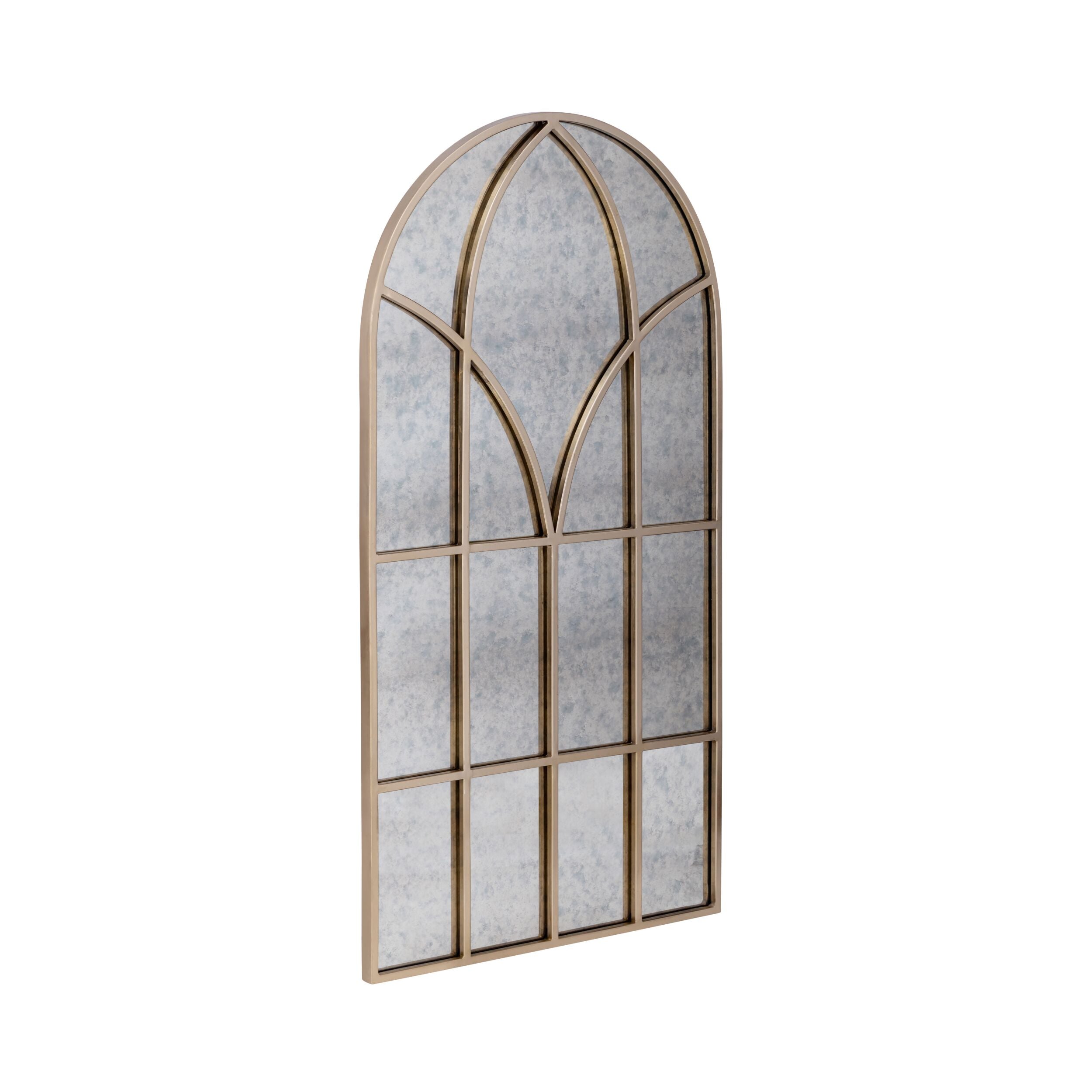 Evangeline Grid Mirror Rose Gold