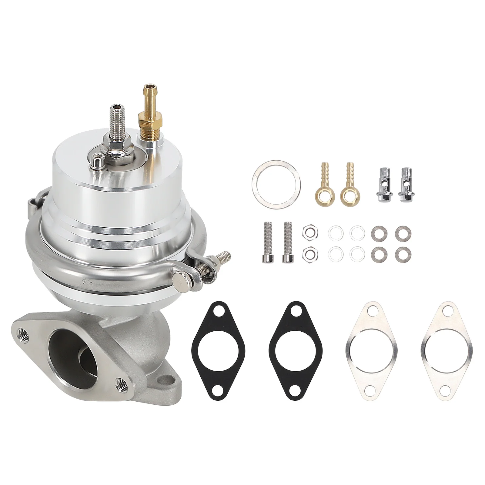 T3 T4 T04E Universal Turbo Turbocharger+Wastegate+ Intercooler+BOV+ Oil Line Kit - Image 3