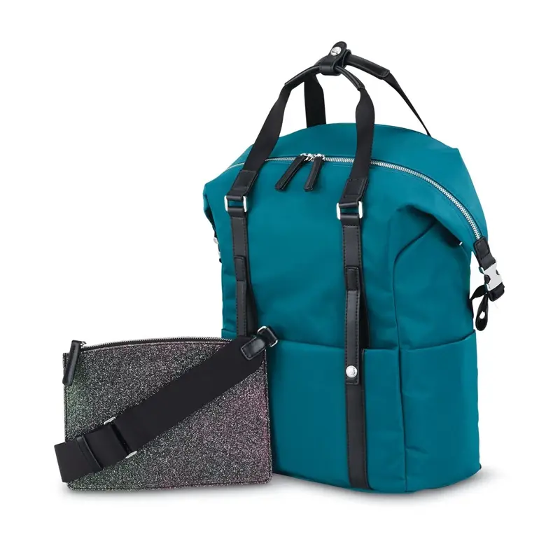 Teal/Black Glitter Glow & Sarah Jessica Parker: The Carried Away Convertible Laptop Backpacks | 0483-IFLTY - SAMSONITE OUTLET