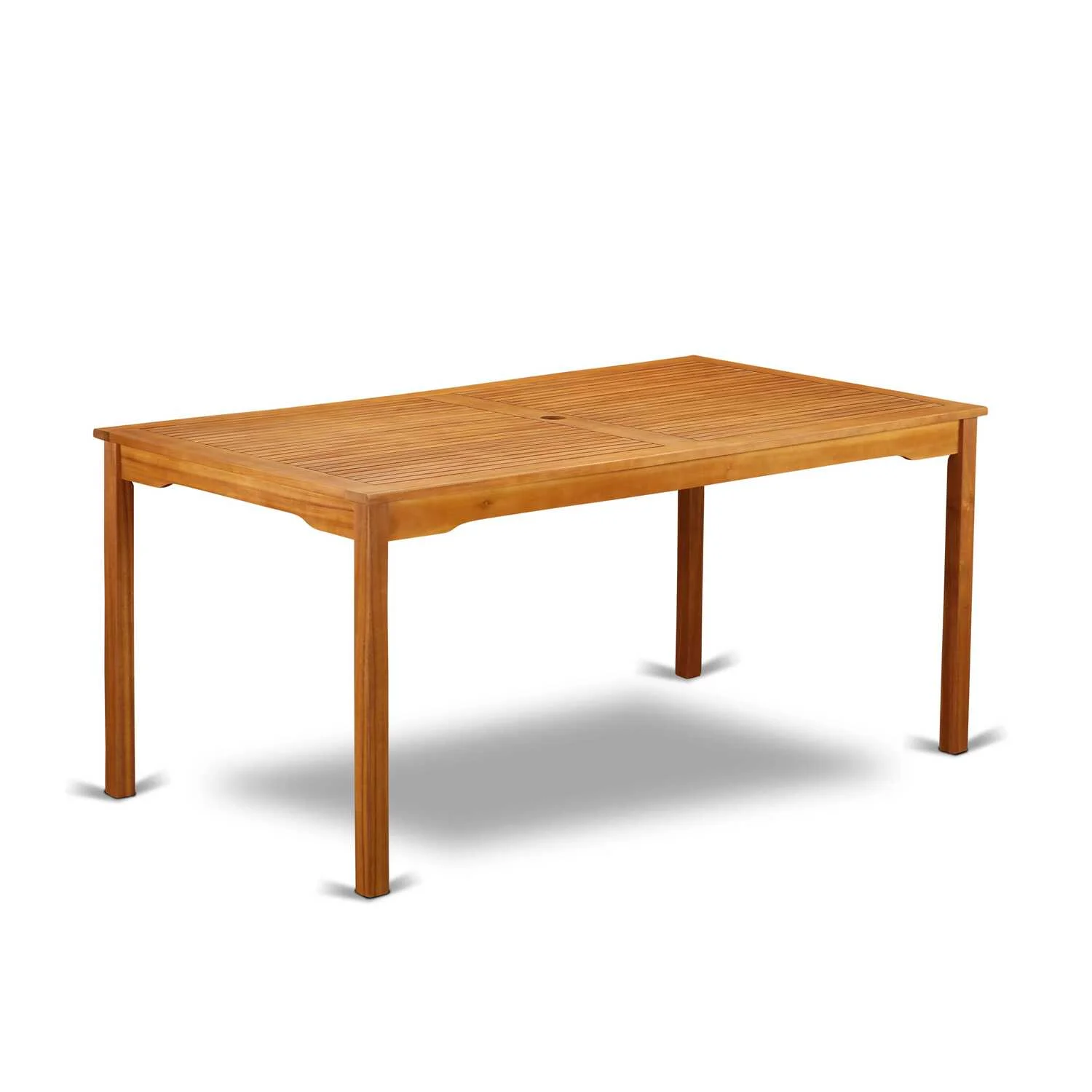 East West Furniture Wooden Patio Set Natural Oil, CMBS5CANA