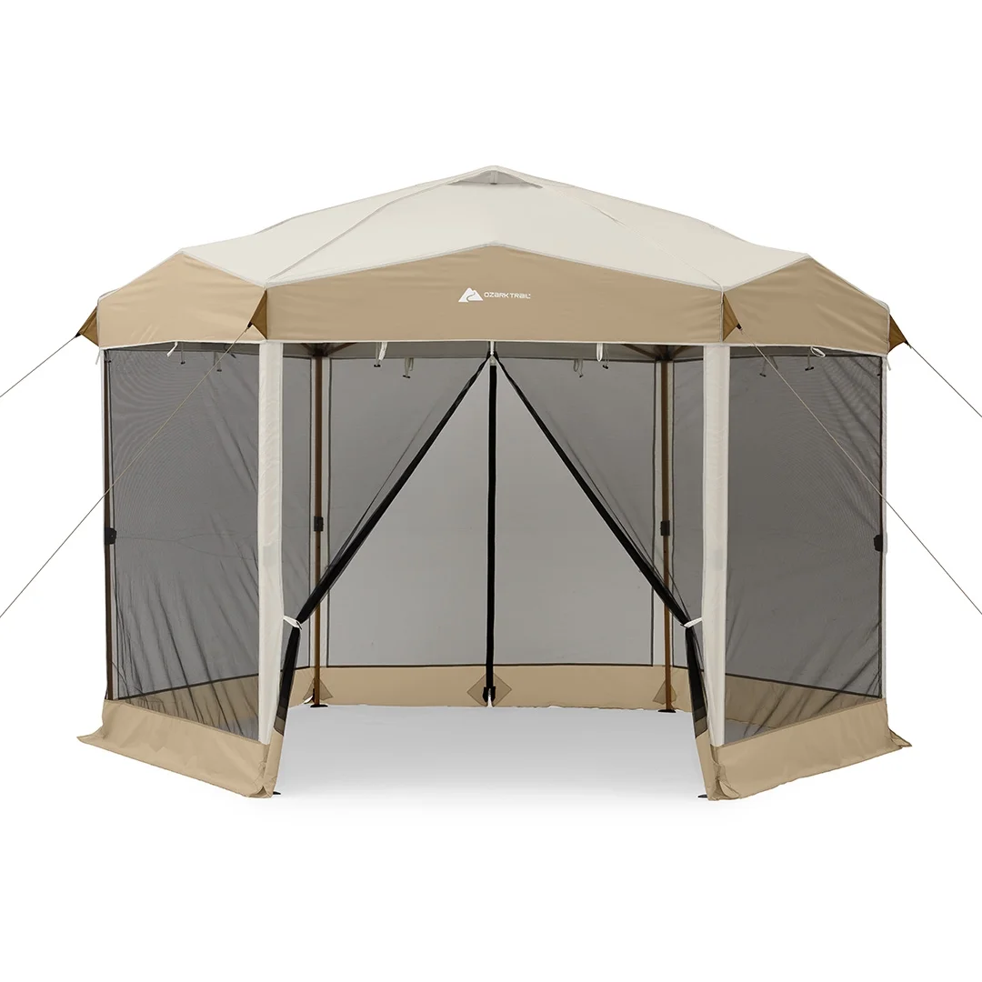 12' x 10' Glamping Hexagon Lighted Canopy - Image 4
