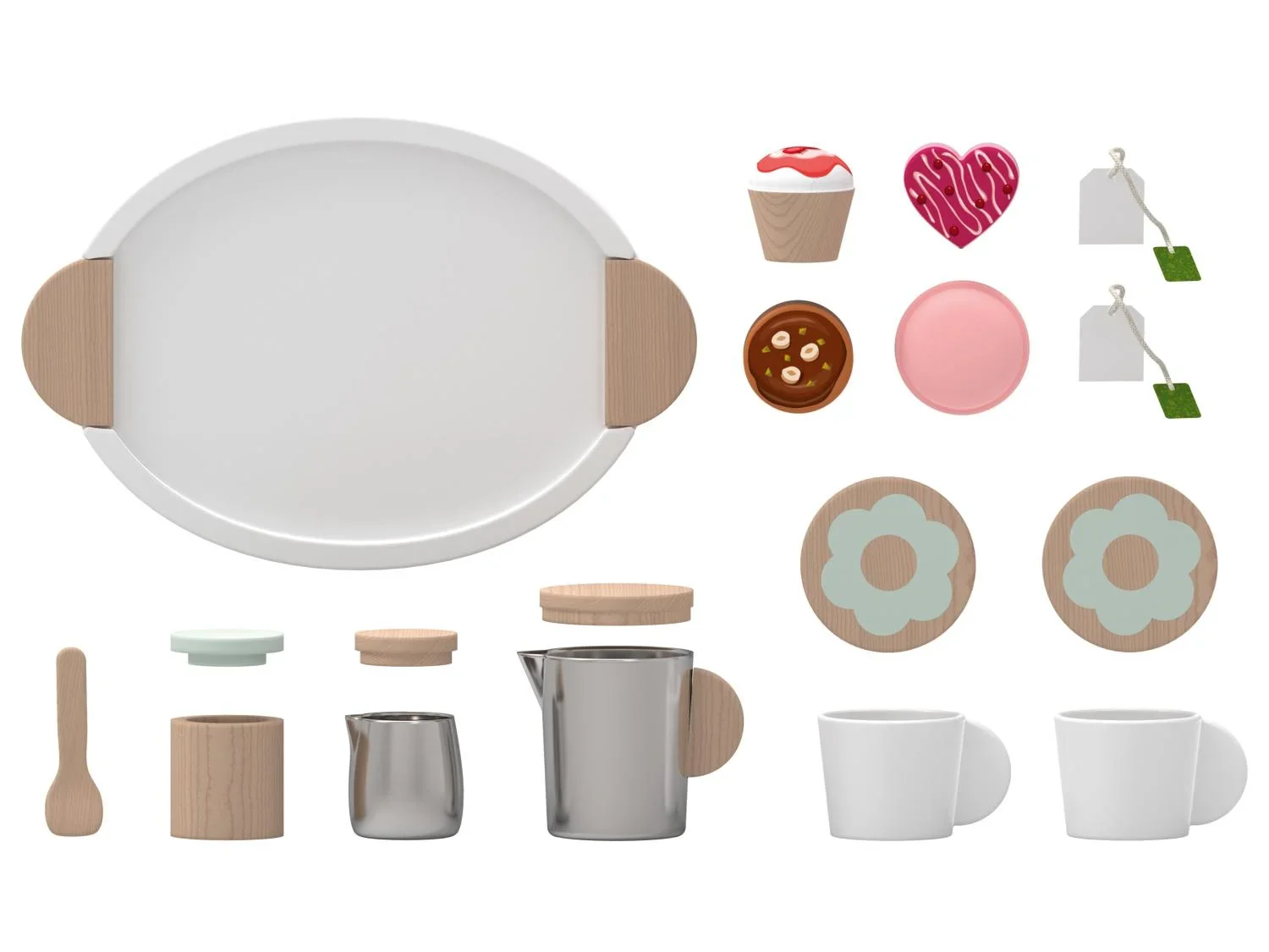 Playtive Set d'accessoires de cuisine en bois
