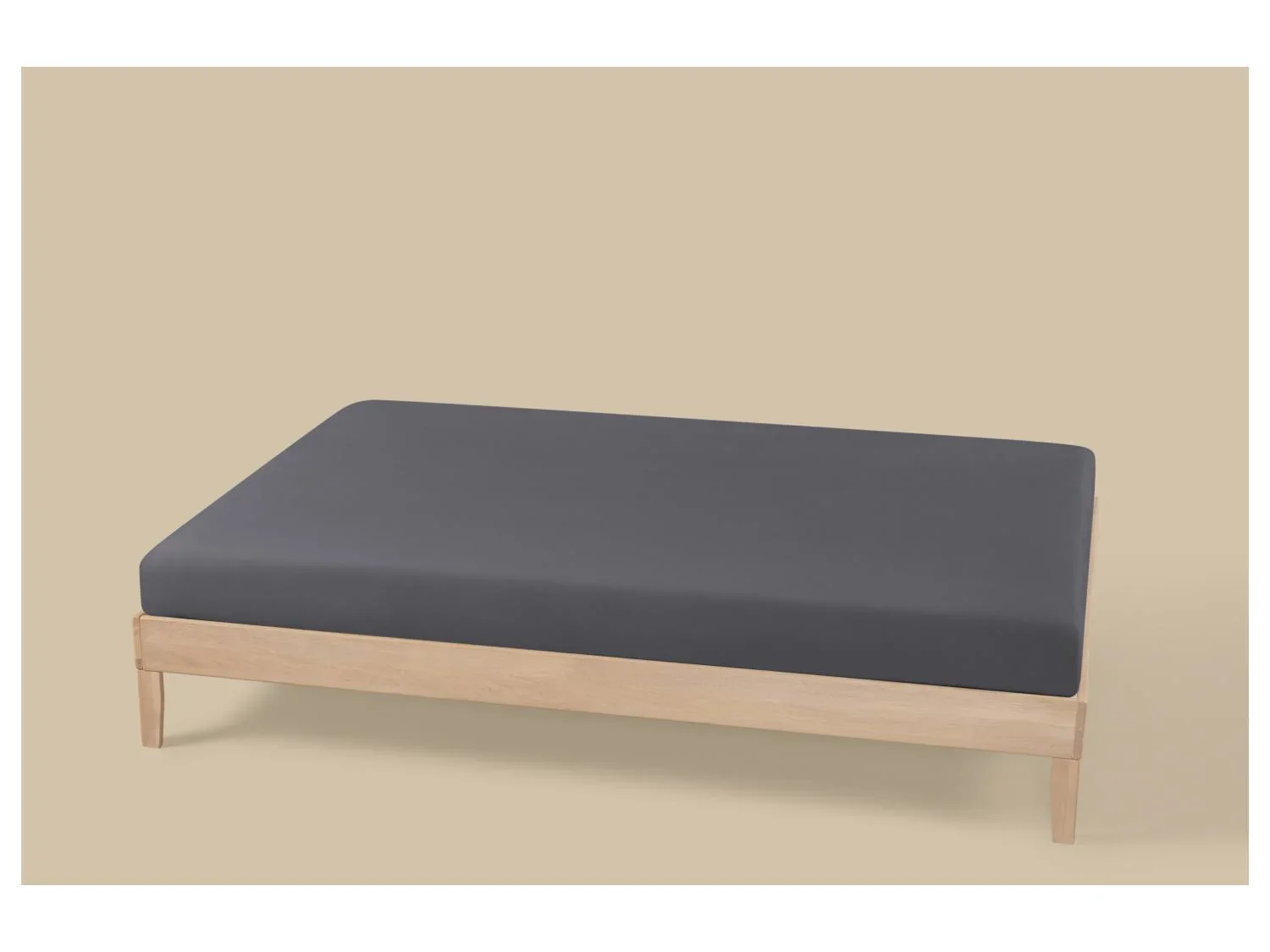 LIVARNO Lot de 2 draps-housses en jersey, 140-160 x 200 cm