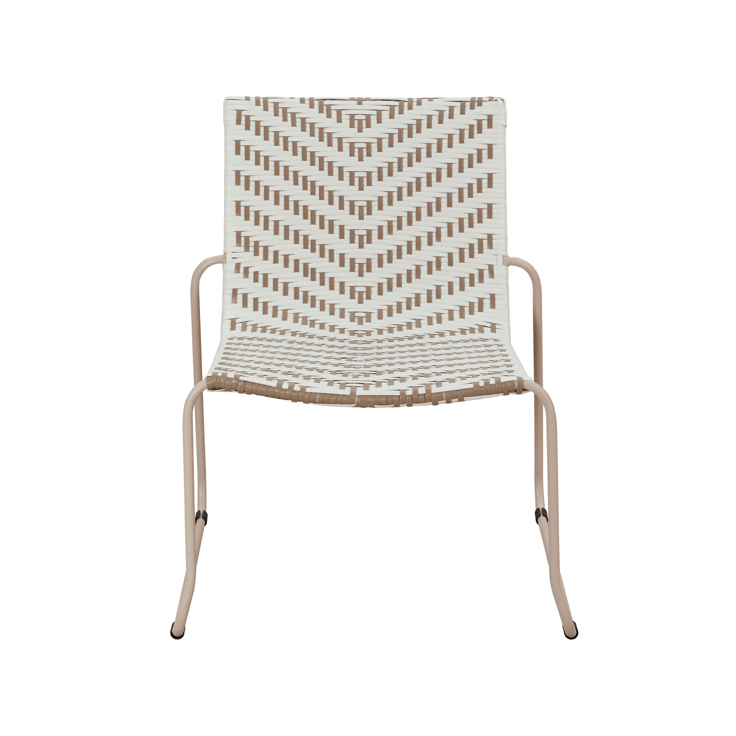 Maddie Occasional Chair Taupe/White