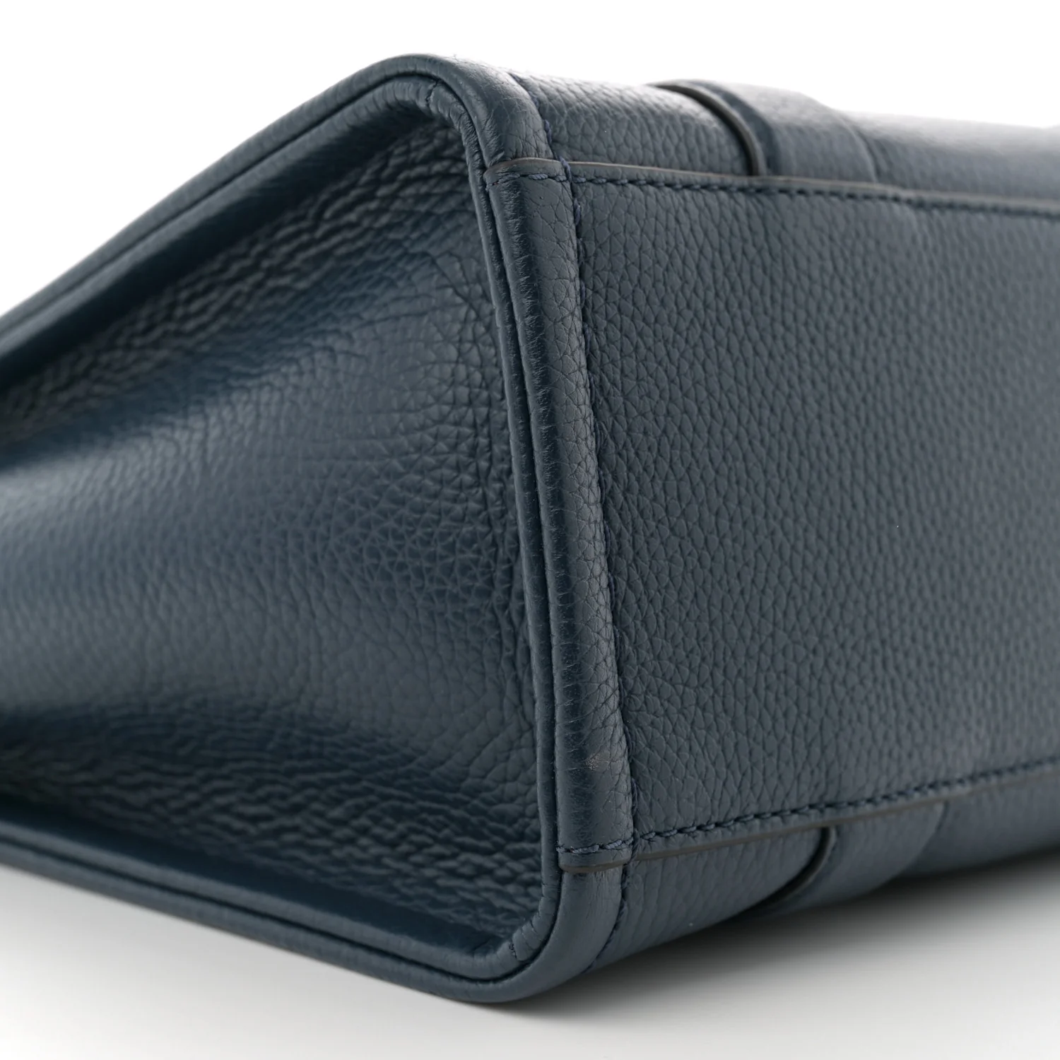 Grained Calfskin Small The Tote Bag Blue Sea