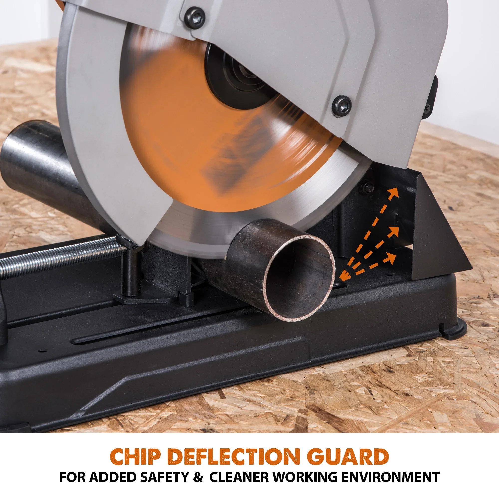 Evolution Power Tools 14 inch, 15 Amp, Multi-Material Chop Saw, R355CPS