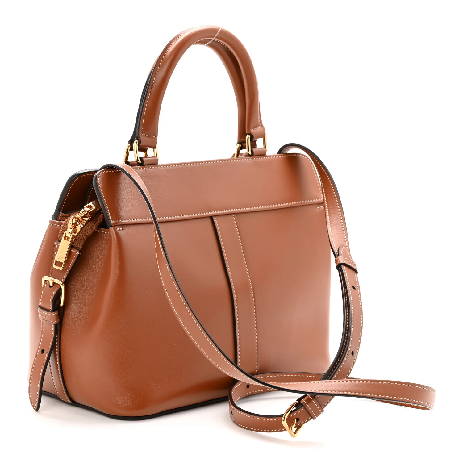 Calfskin Small Cabas De France Tan