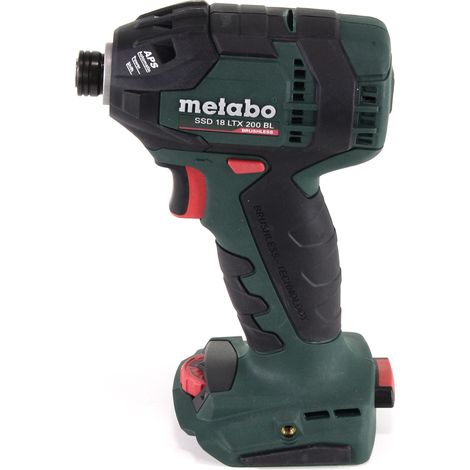 Metabo – Visseuse à chocs sans fil 18V – Moteur Brushless – Couple 200Nm – 12 niveaux de vitesse – Pour vis auto-perceuses et bois dur — vue 2