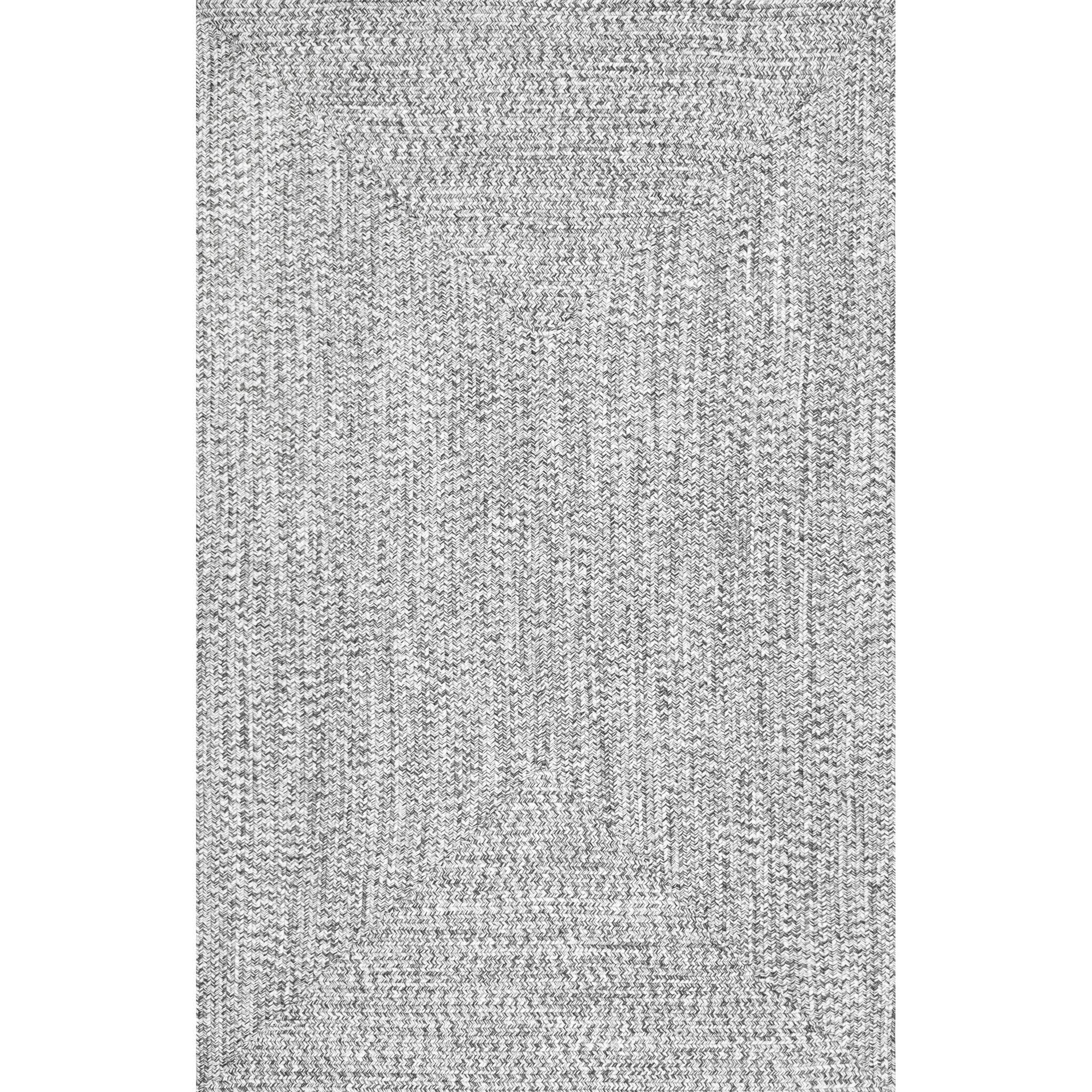 nuLOOM Wynn Braided Indoor/Outdoor Area Rug, 2' x 3', Salt and Pepper